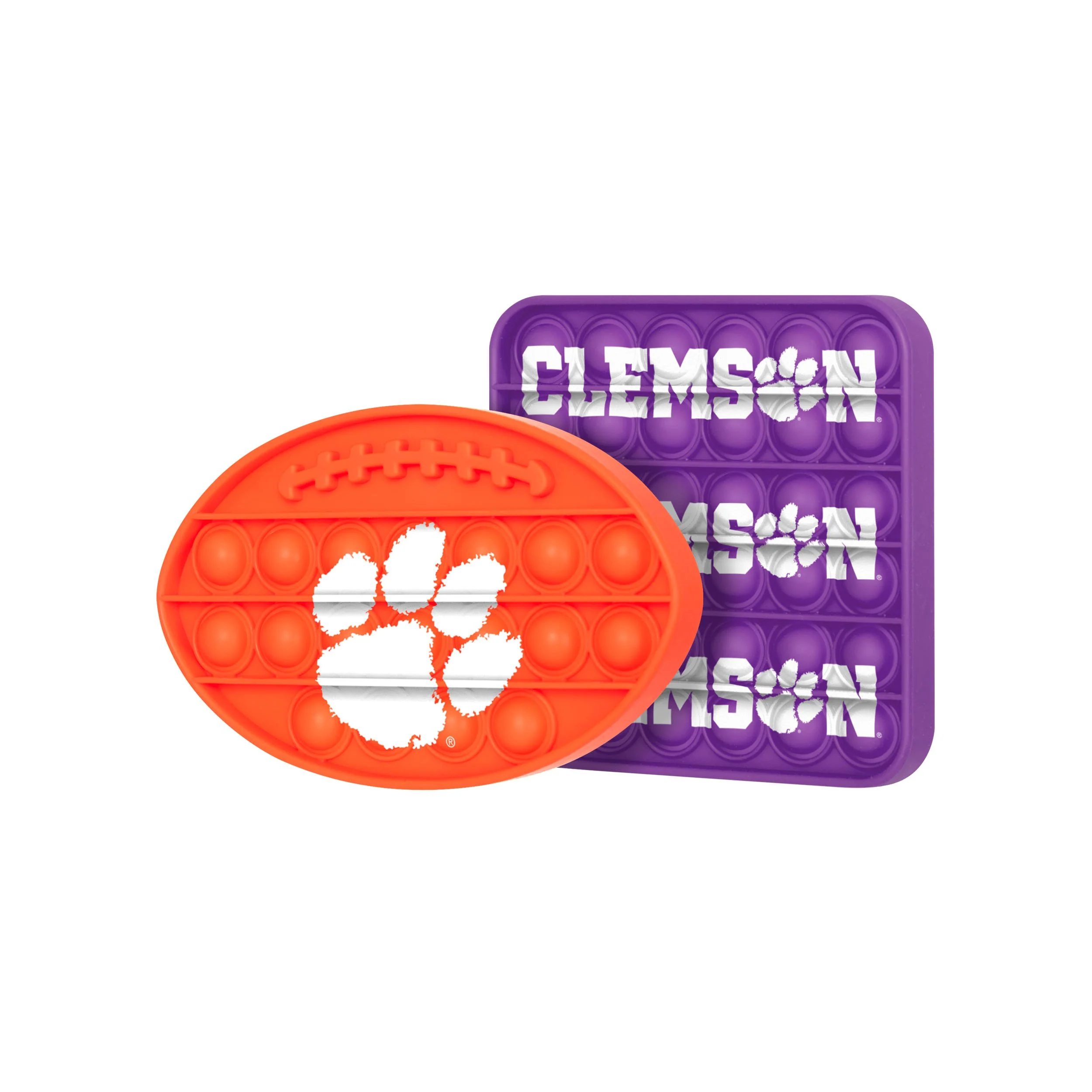 NCAA 2 Pack Ball & Square Push-Itz Fidgets - Select Your Team ! - Image 2