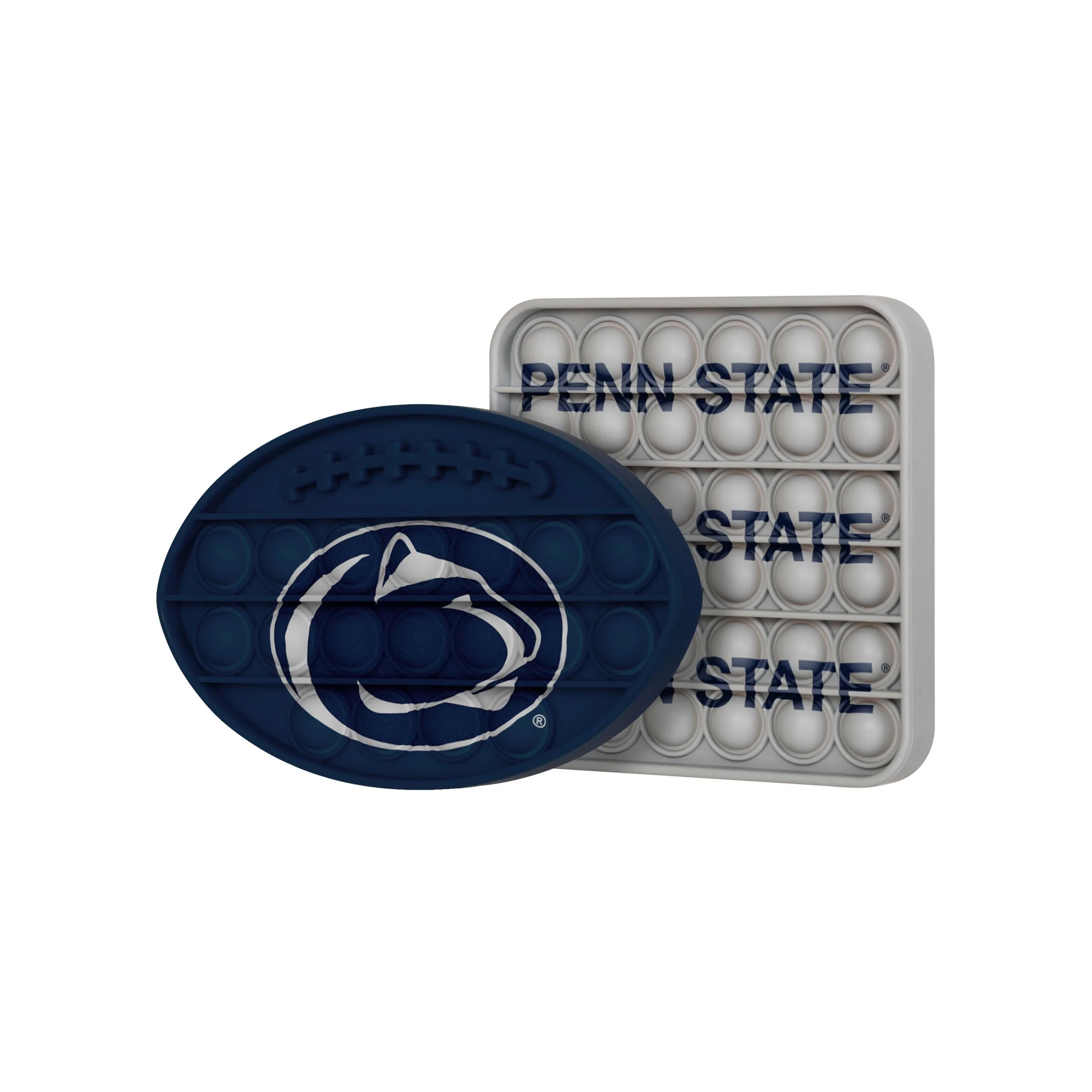 NCAA 2 Pack Ball & Square Push-Itz Fidgets - Select Your Team ! - Image 4