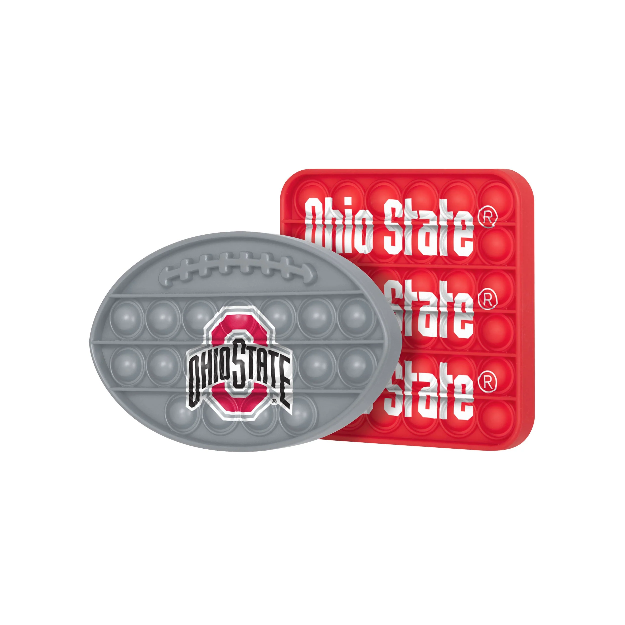 NCAA 2 Pack Ball & Square Push-Itz Fidgets - Select Your Team ! - Image 6