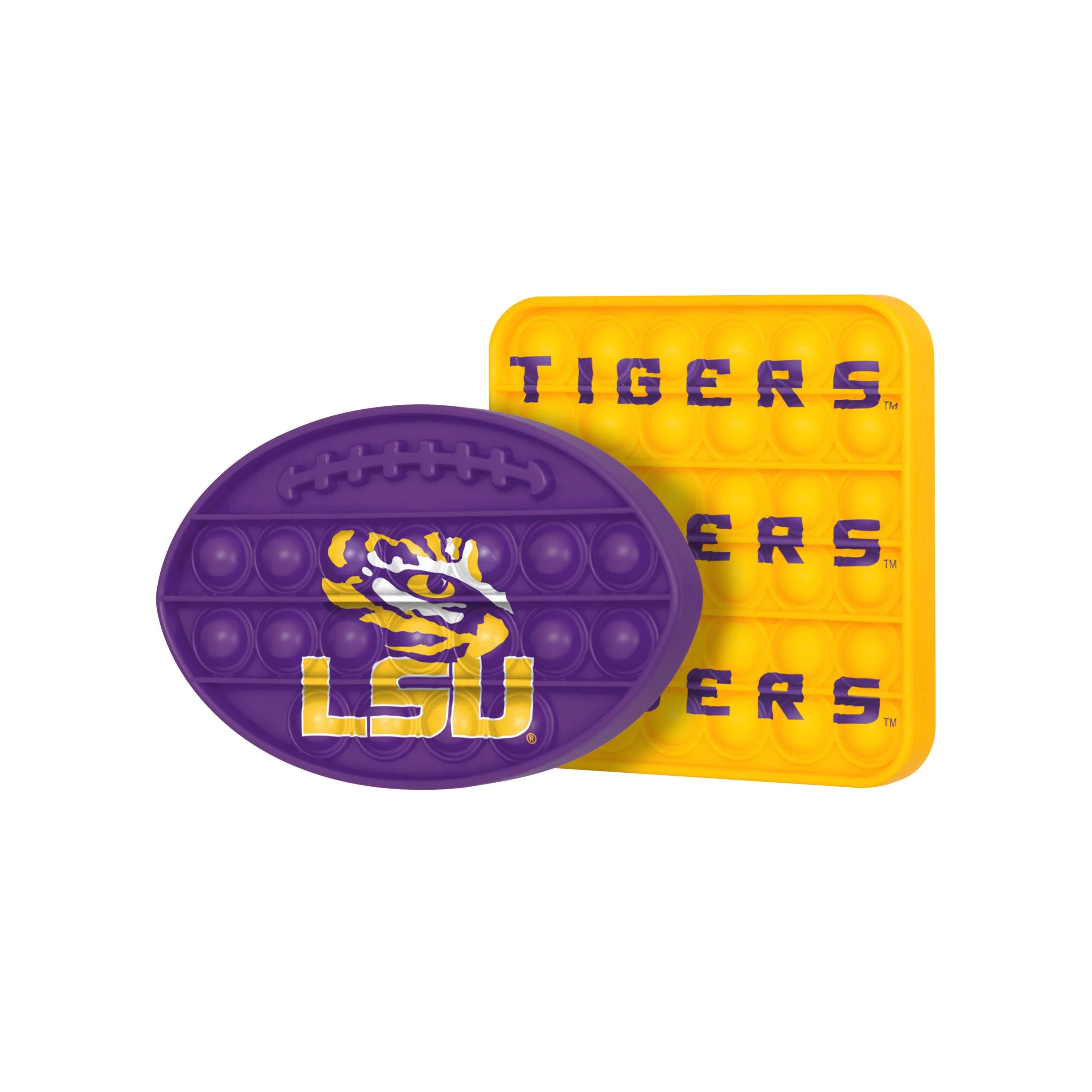 NCAA 2 Pack Ball & Square Push-Itz Fidgets - Select Your Team ! - Image 9