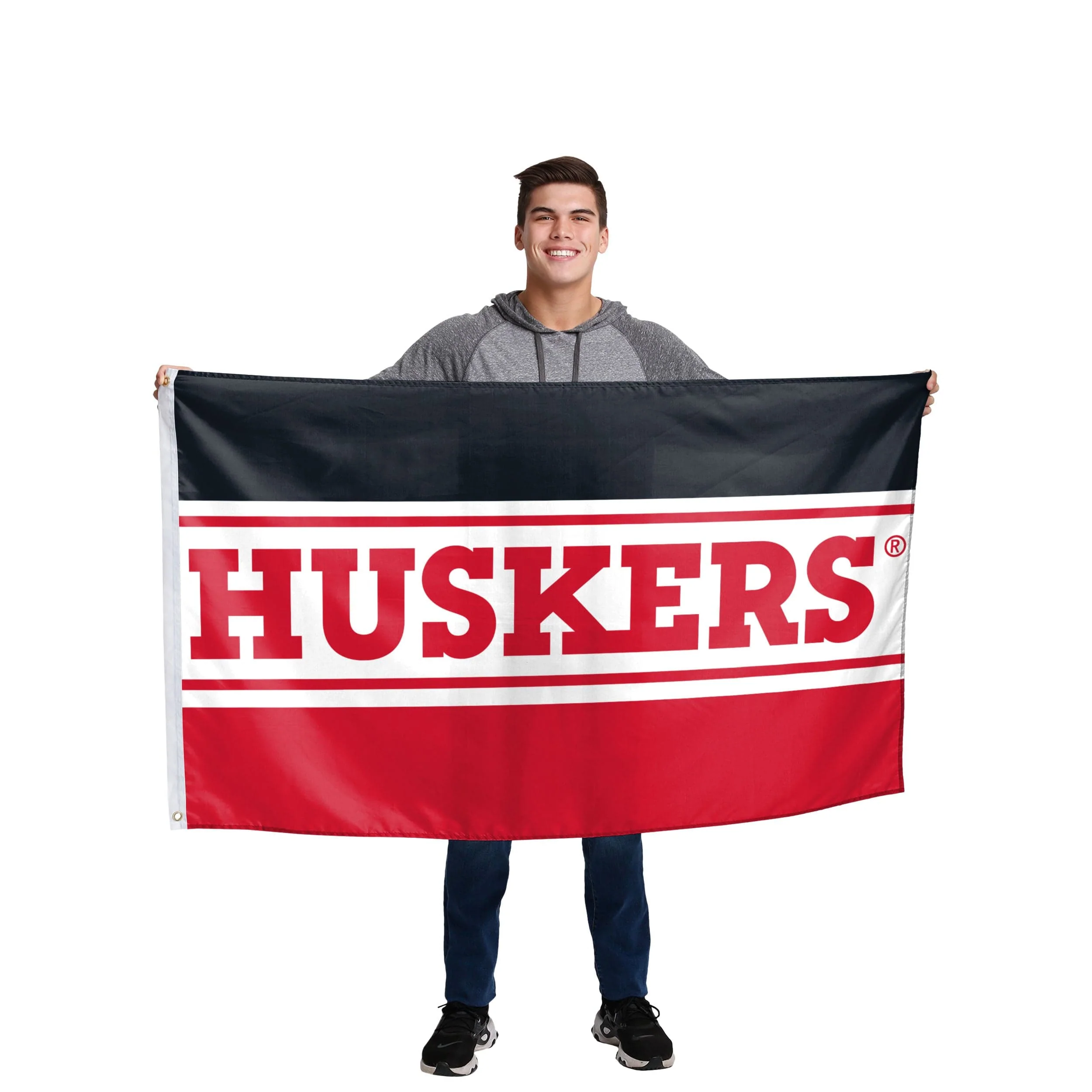 Nebraska Cornhuskers NCAA Horizontal Flag - Image 2