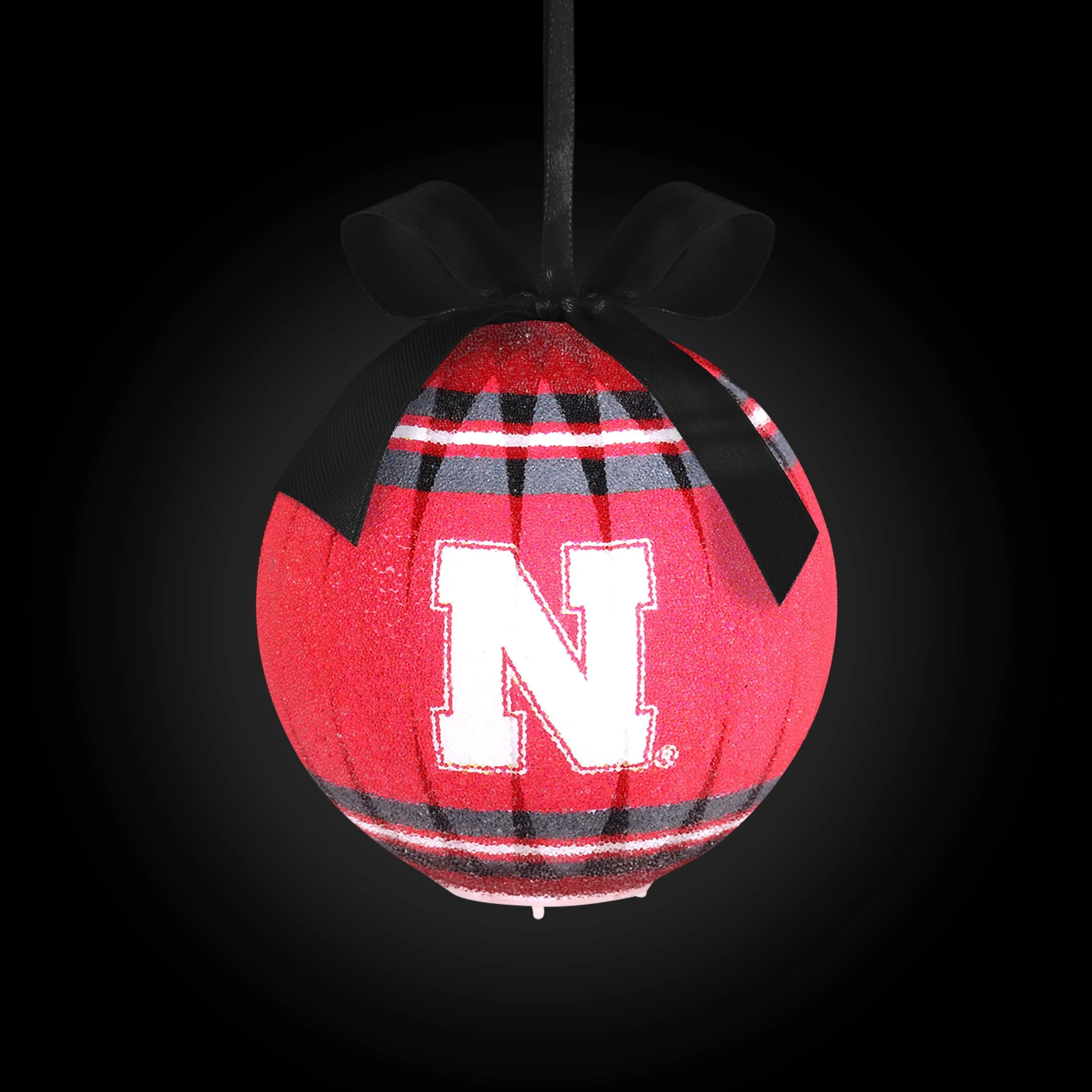 Nebraska Cornhuskers NCAA LED Shatterproof Ball Ornament - Image 2