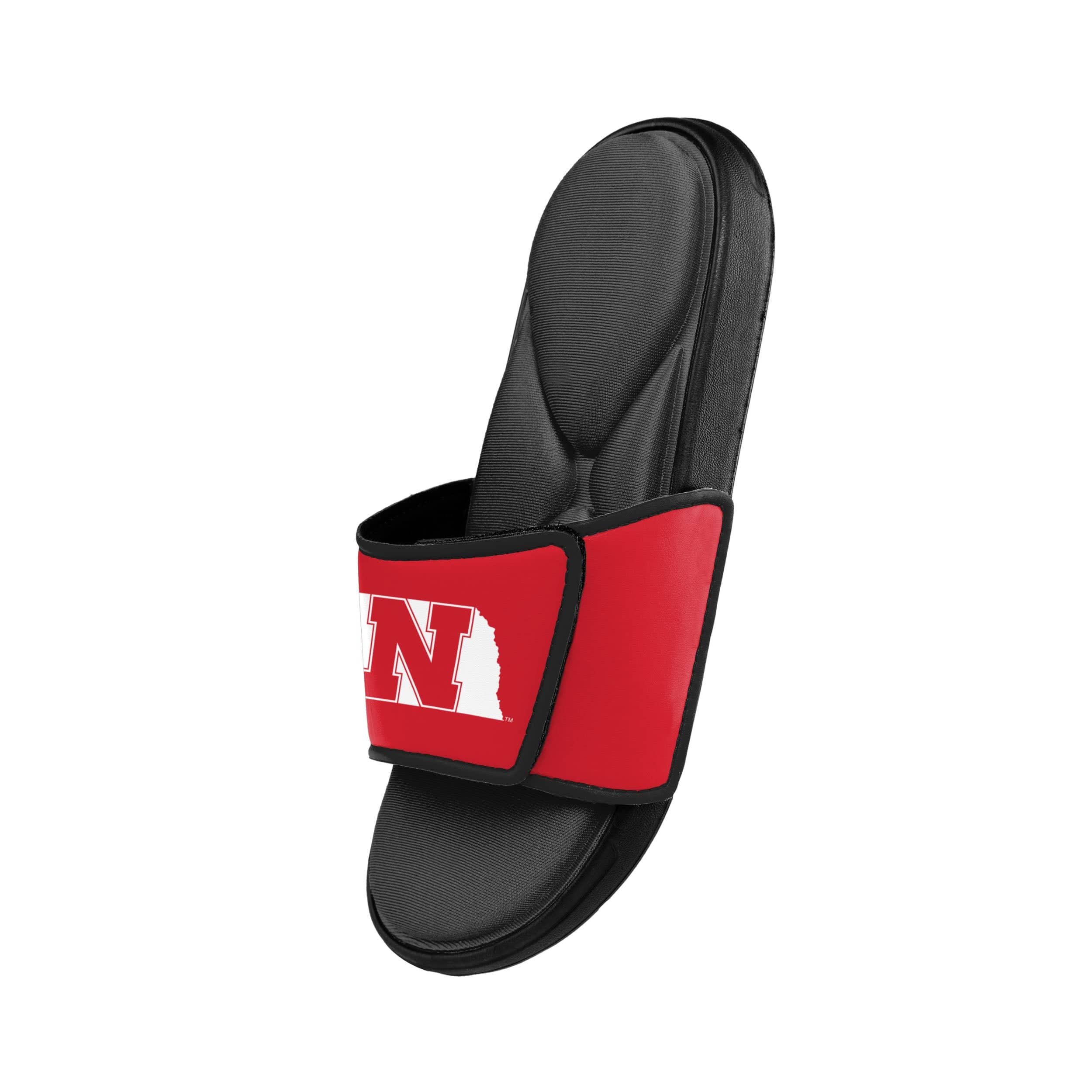 Nebraska Cornhuskers NCAA Mens Foam Sport Slide Sandals - Image 4