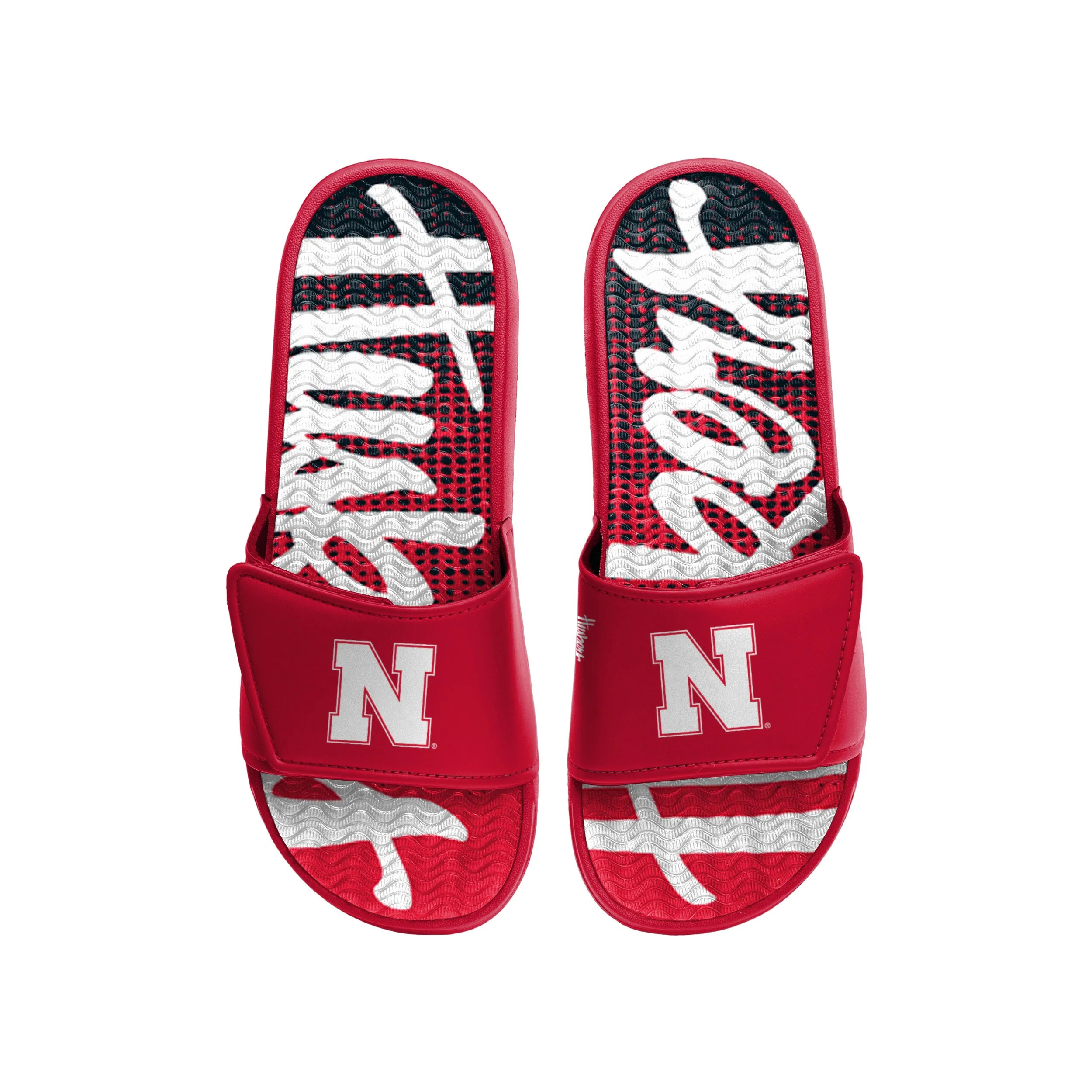 Nebraska Cornhuskers NCAA Mens Gradient Wordmark Gel Slide - Image 2