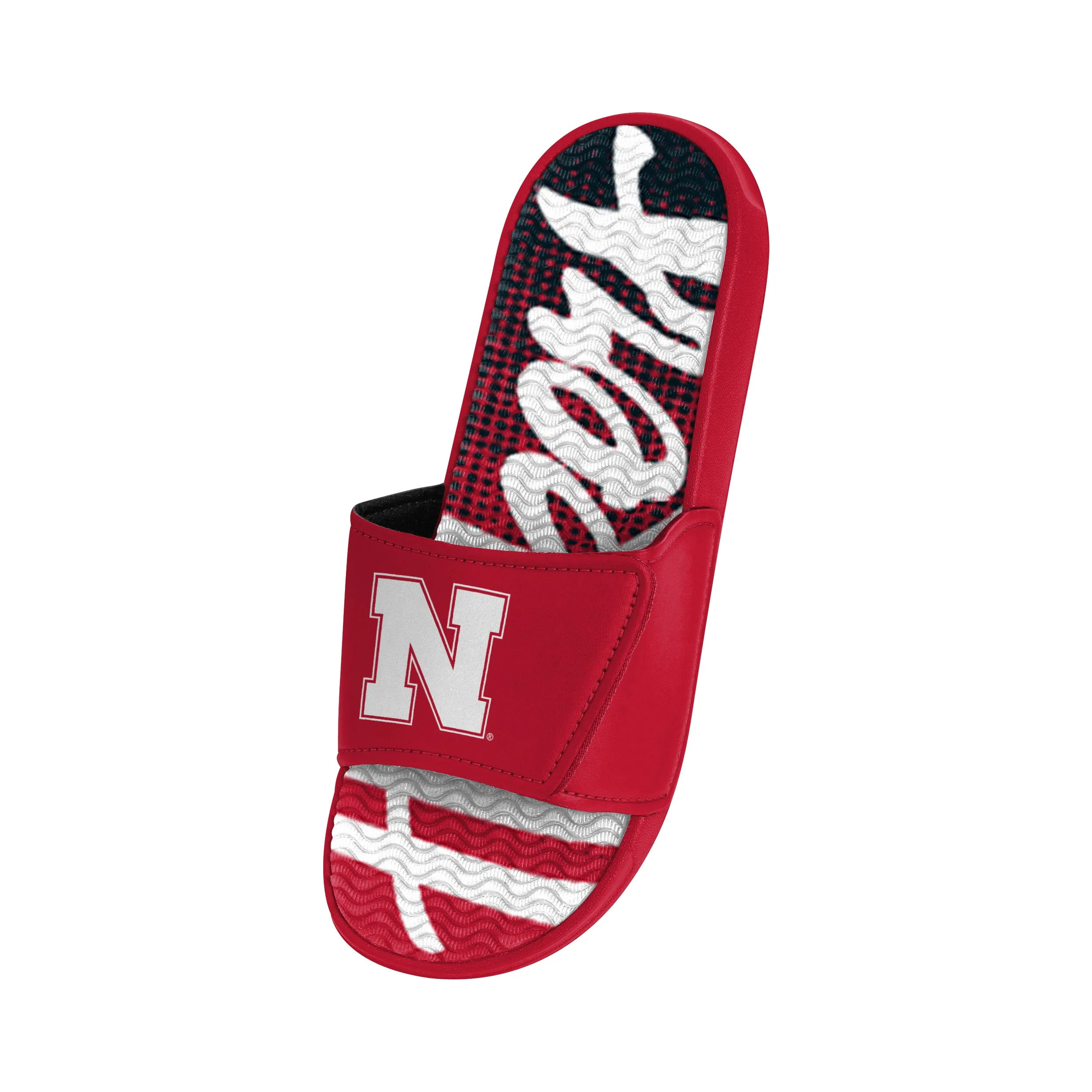 Nebraska Cornhuskers NCAA Mens Gradient Wordmark Gel Slide - Image 3