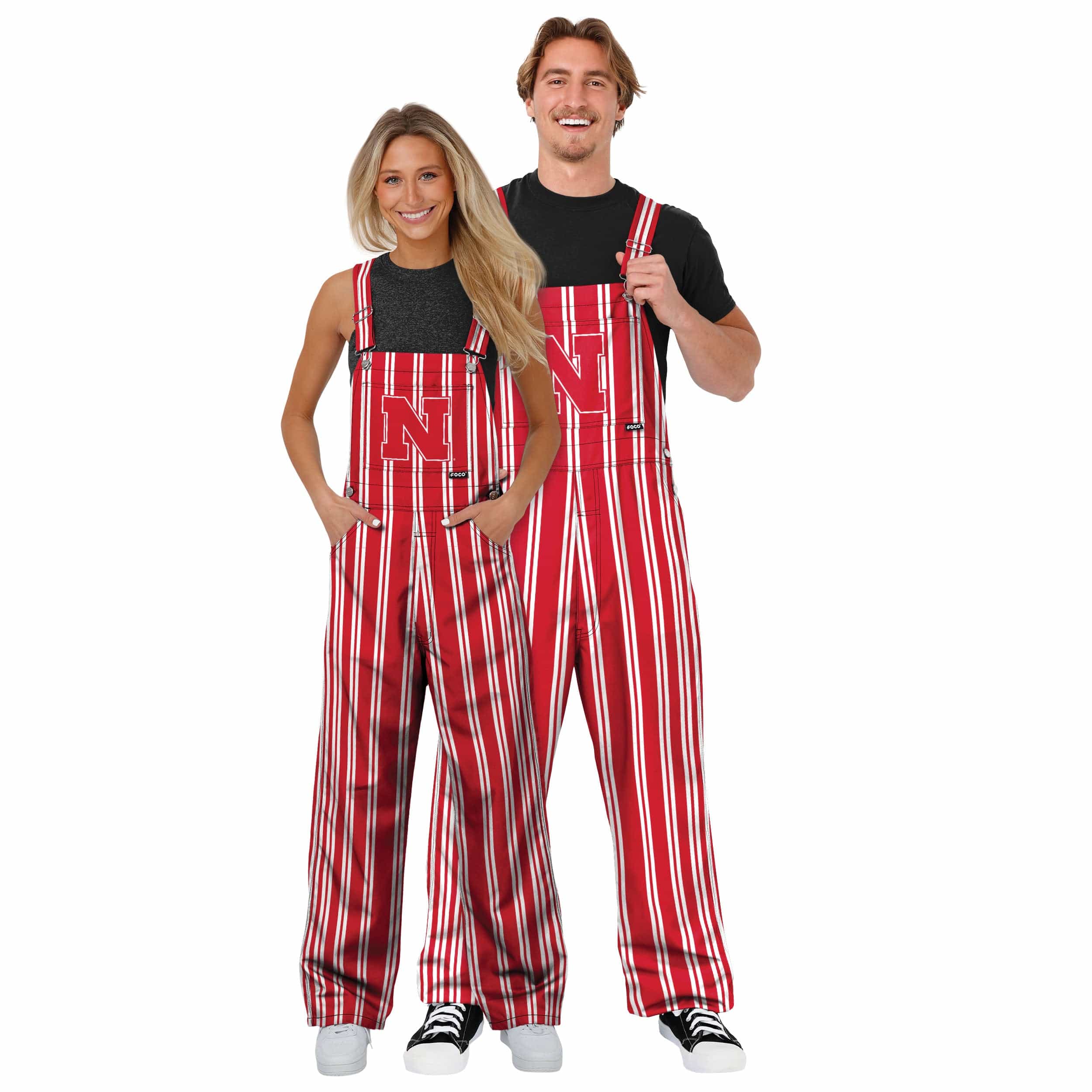 Nebraska Cornhuskers NCAA Mens Sideline Spirit Bib Overalls - Image 3