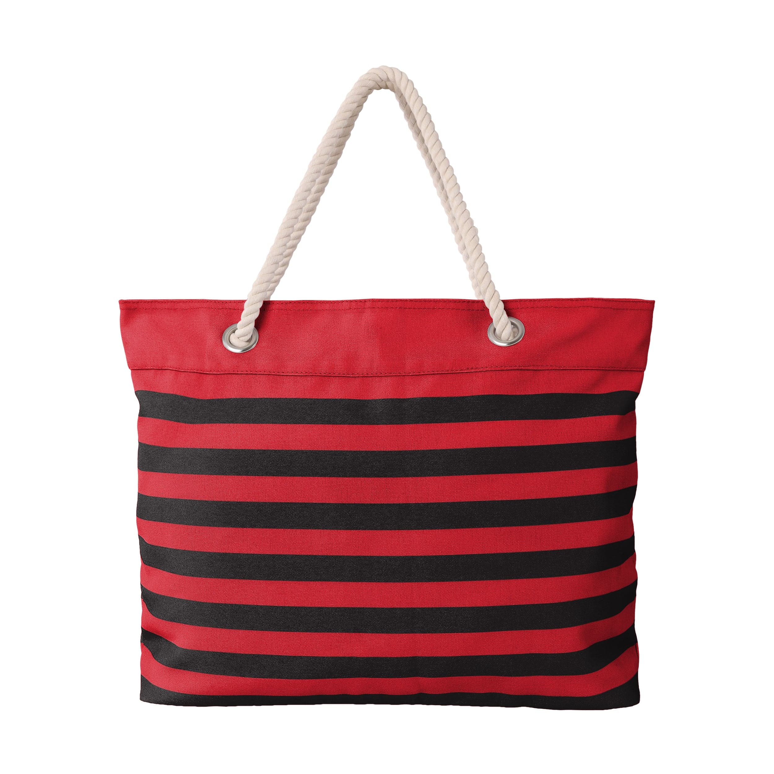 Nebraska Cornhuskers NCAA Nautical Stripe Tote Bag - Image 3