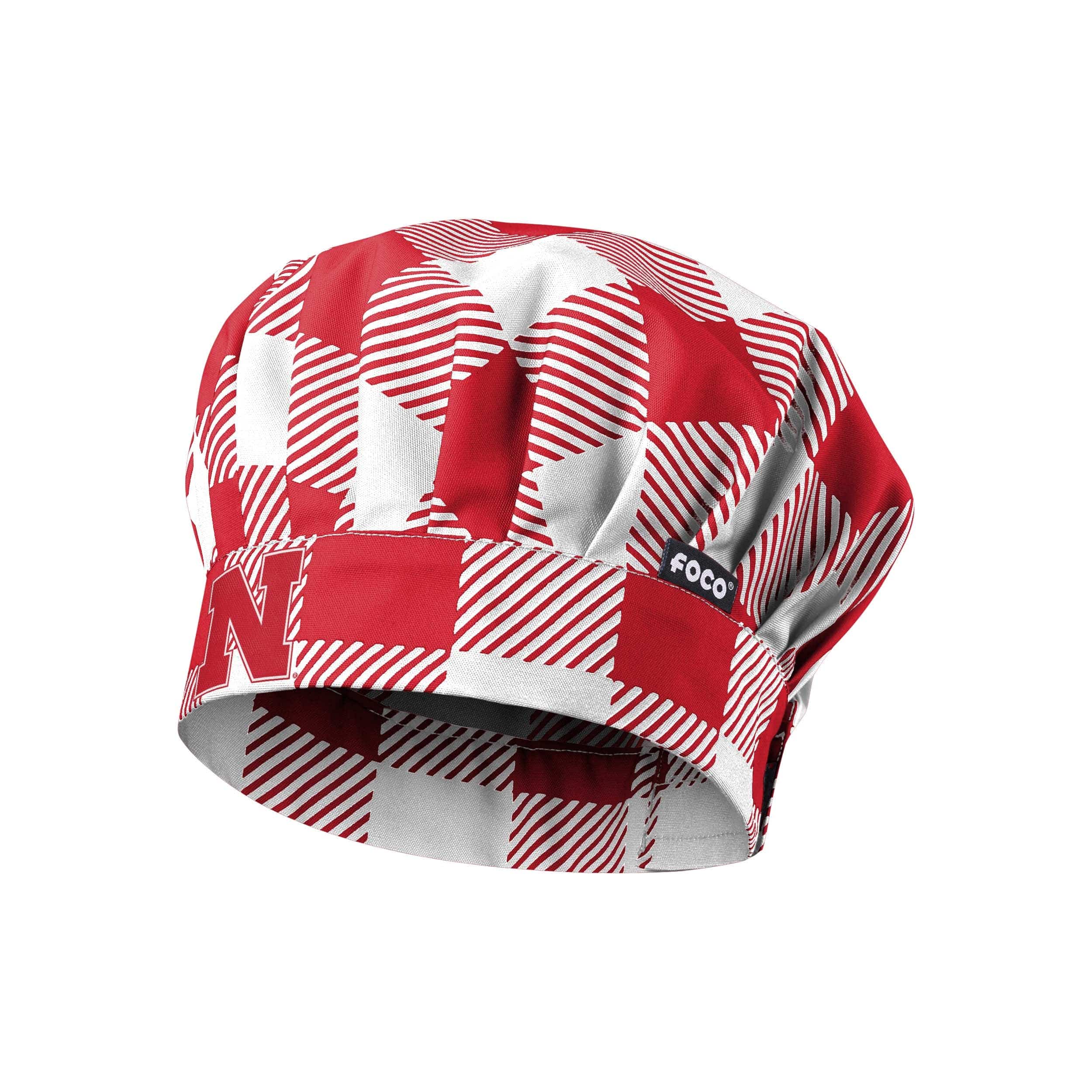 Nebraska Cornhuskers NCAA Plaid Chef Hat