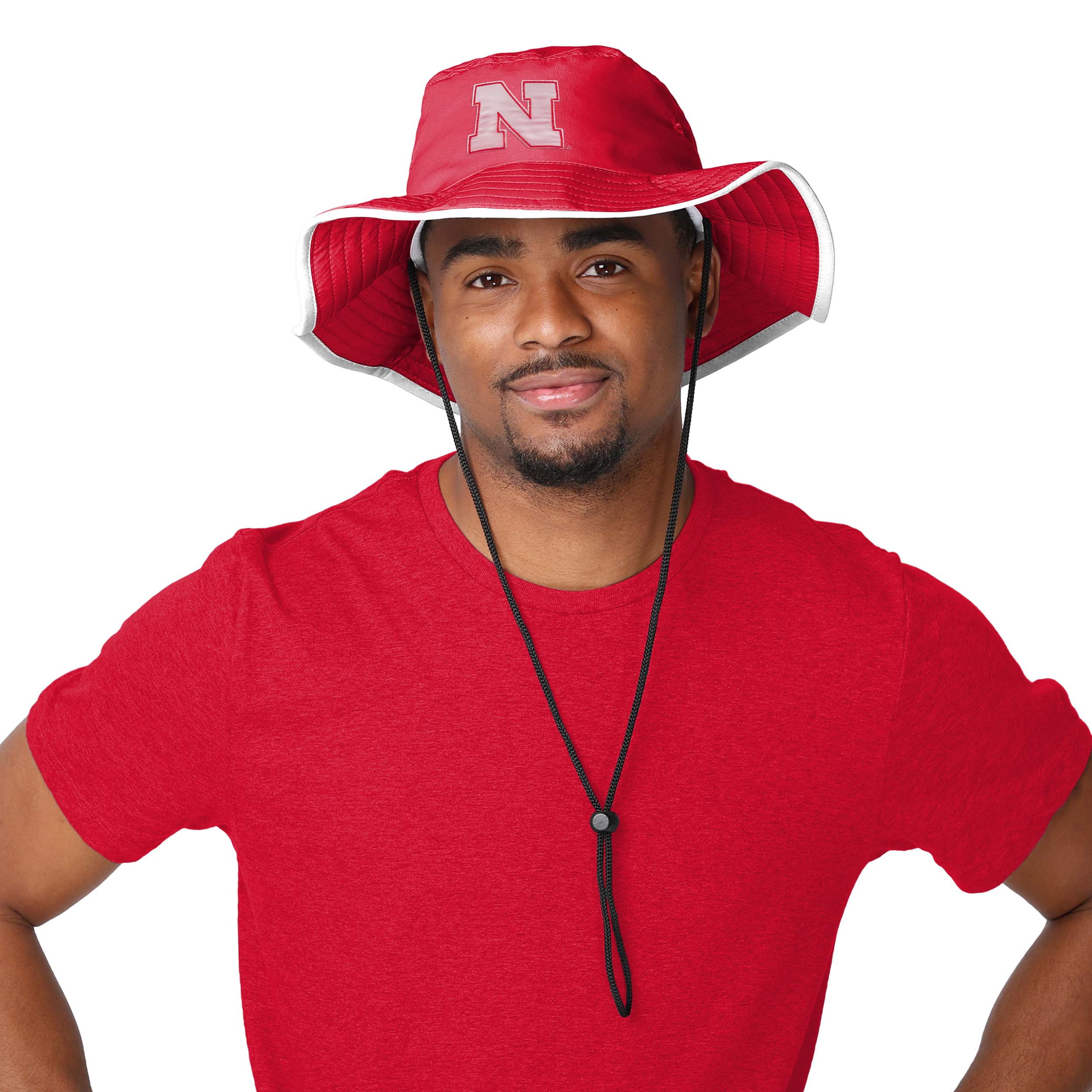 Nebraska Cornhuskers NCAA Solid Boonie Hat - Image 2