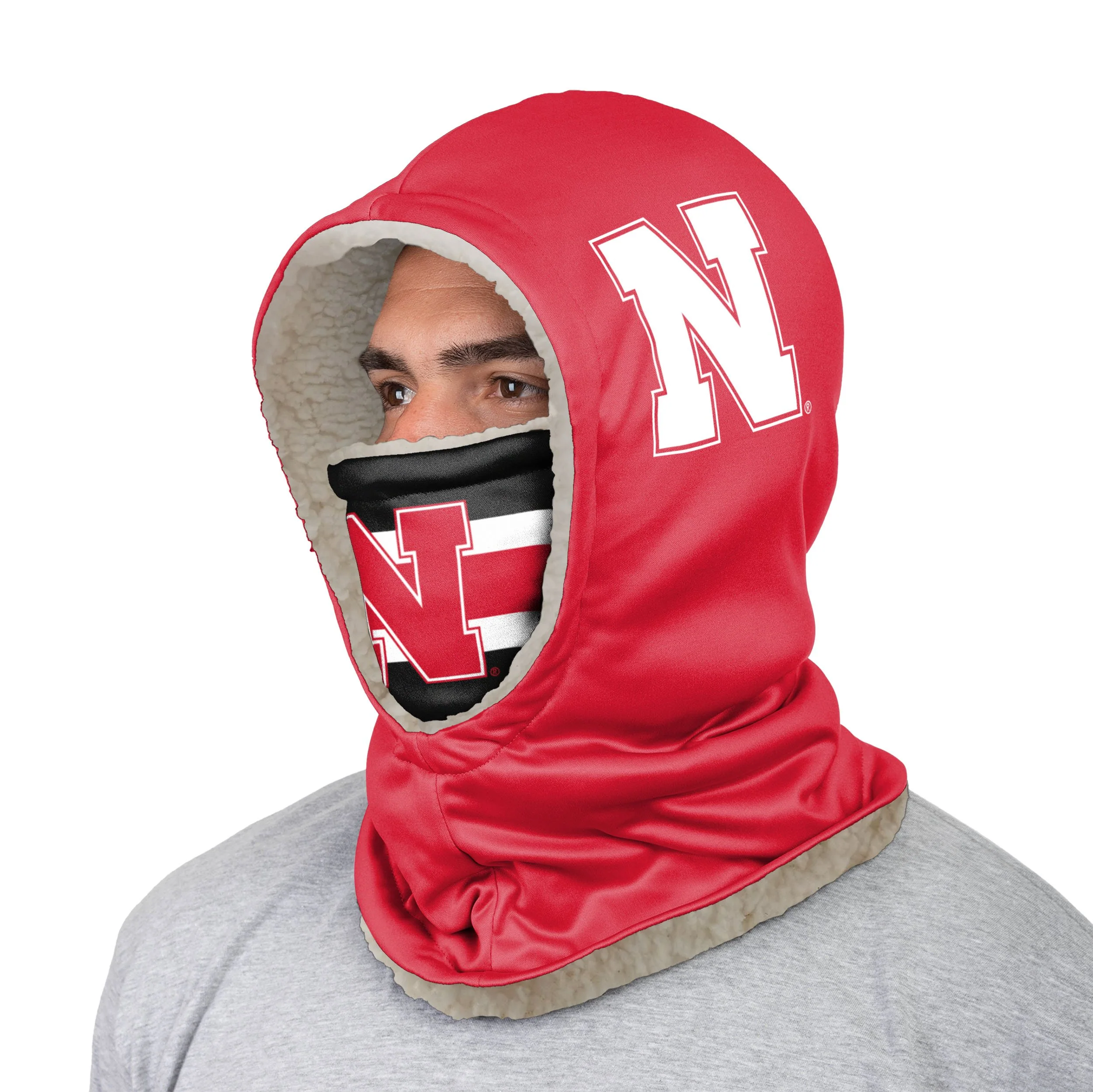 Nebraska Cornhuskers NCAA Thematic Hooded Gaiter - Image 2