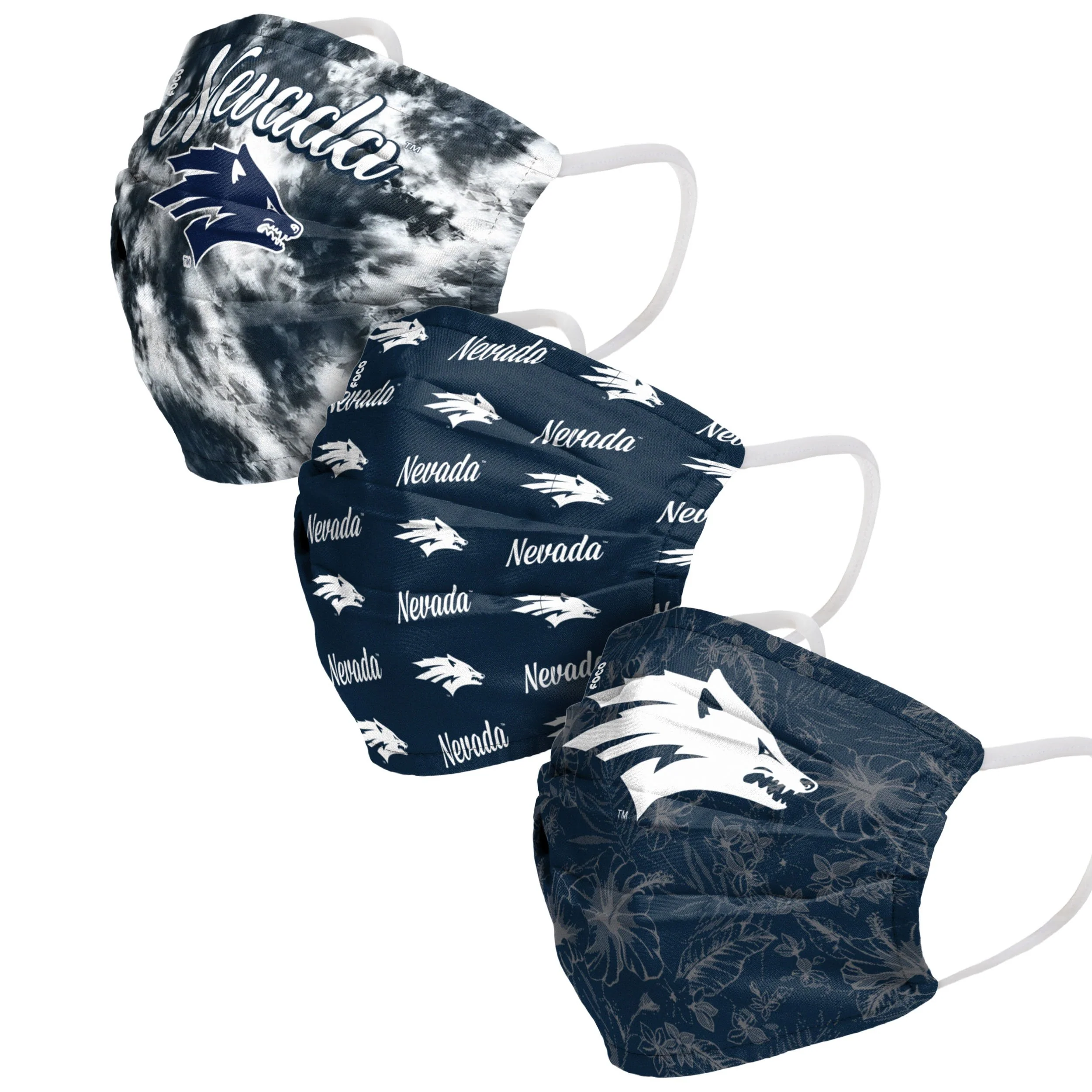 Nevada Wolf Pack NCAA Womens Matchday 3 Pack Face Cover
