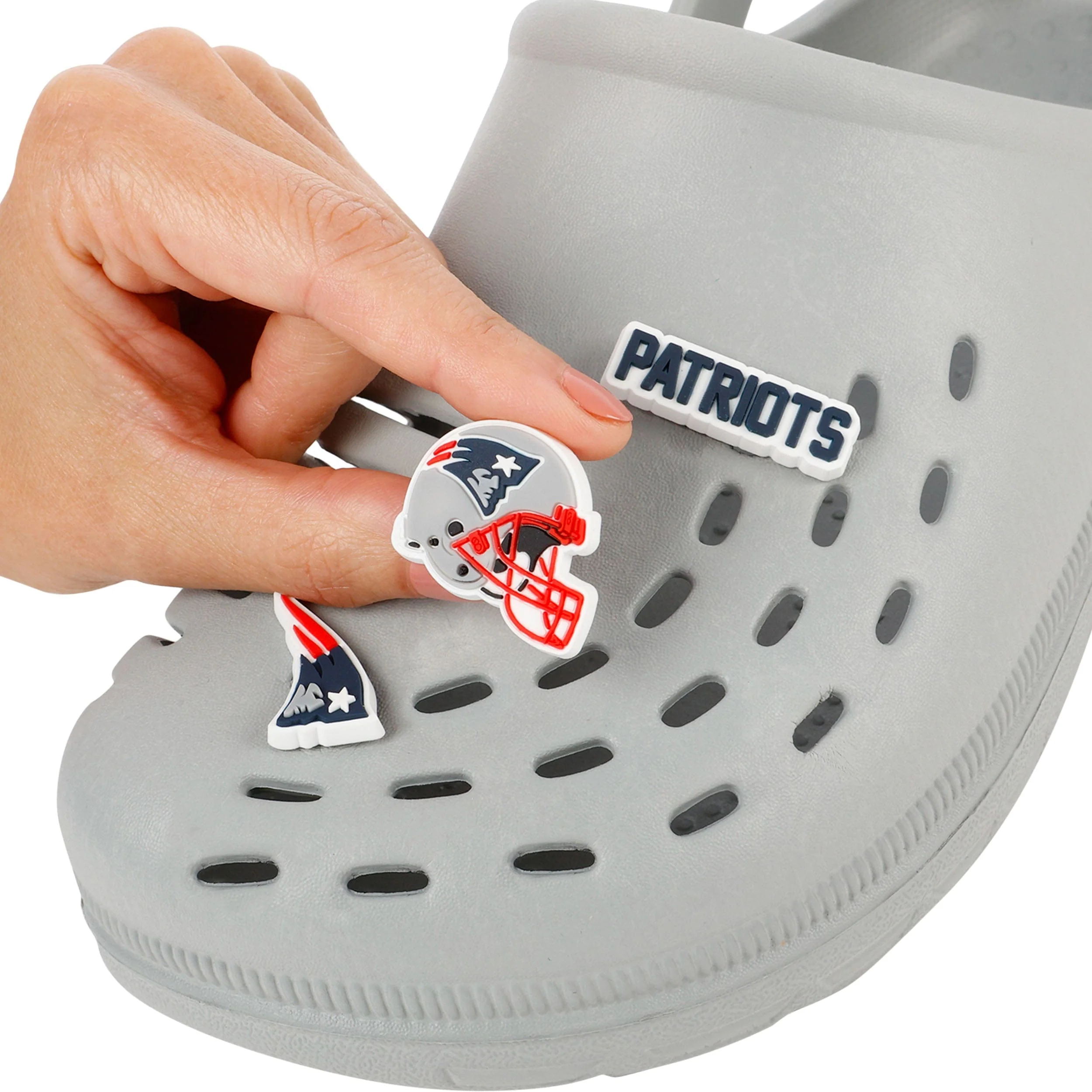 New England Patriots NFL 10 Pack Team Clog Charms - Image 3