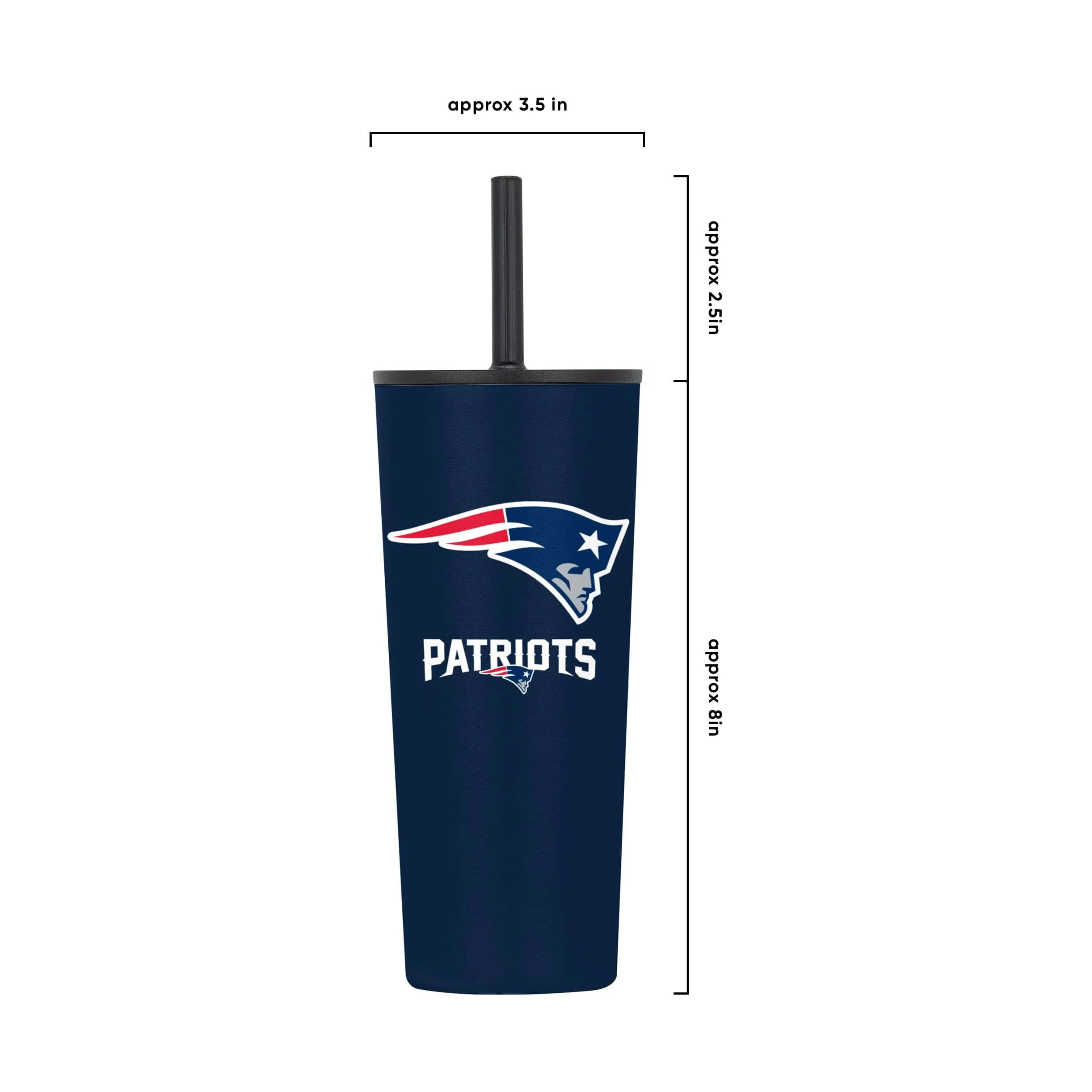 New England Patriots NFL 22 oz Travel Tumbler - Image 5