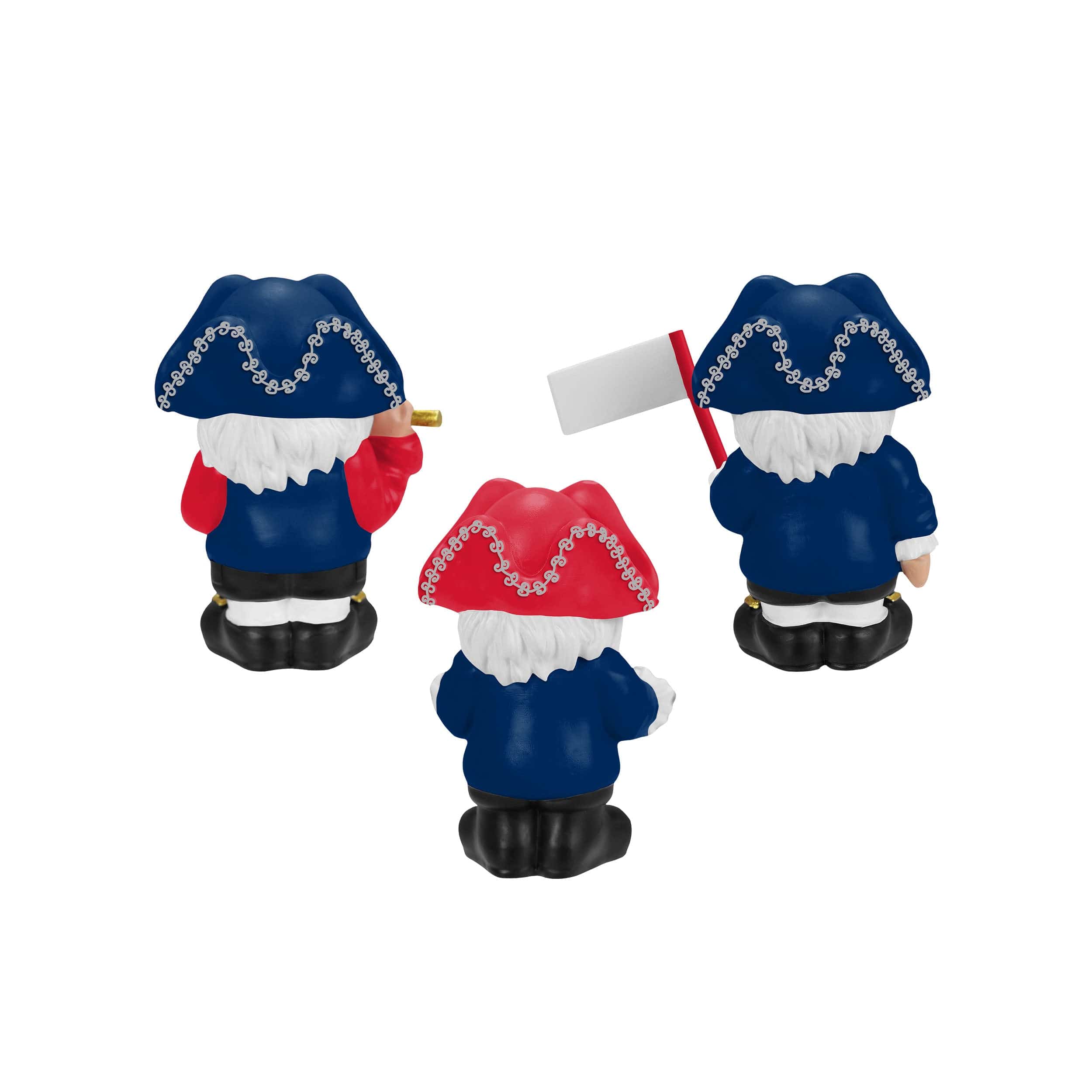 New England Patriots NFL 3 Pack Americana Mini Gnome Set - Image 2