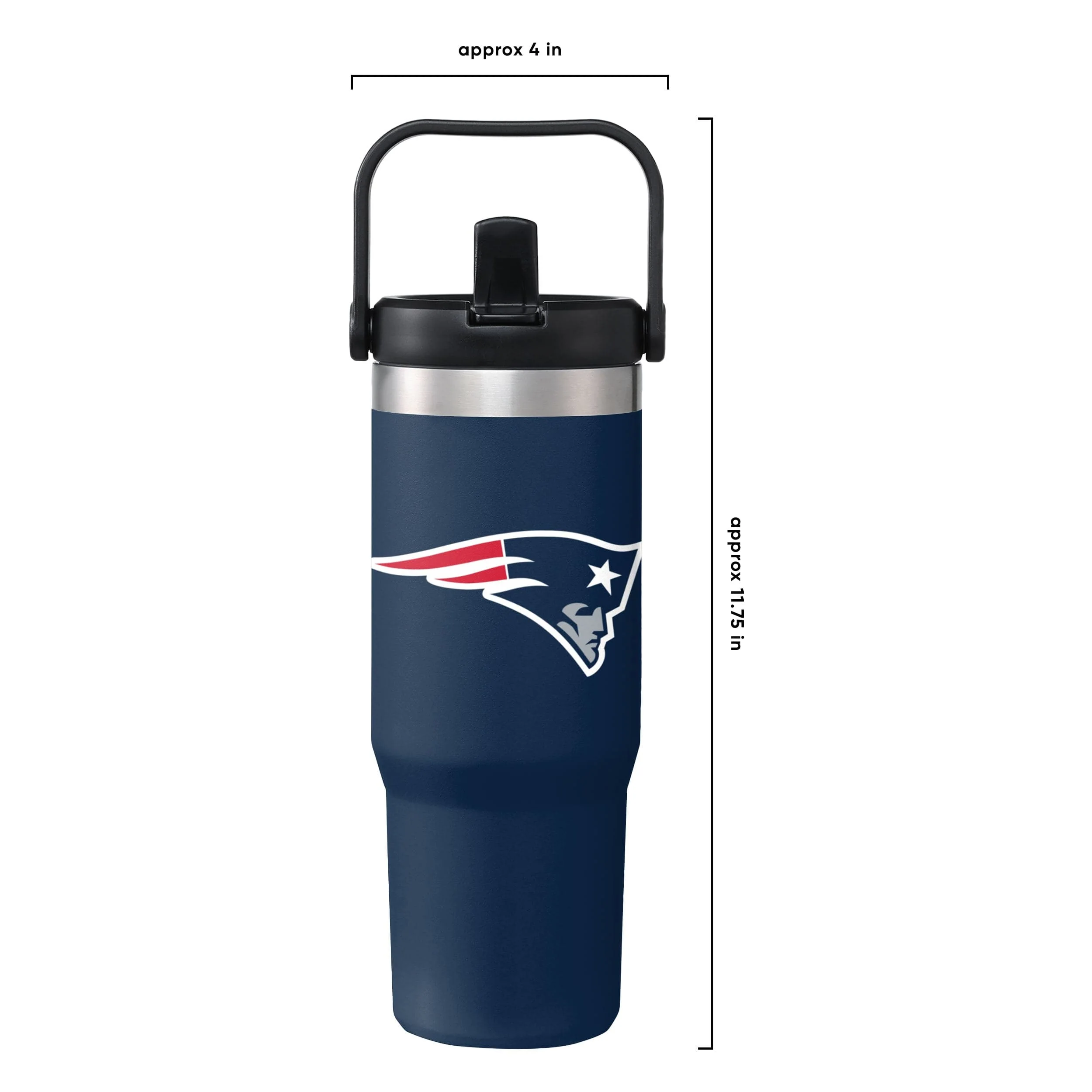 New England Patriots NFL 30 oz Straw Tumbler - Image 5