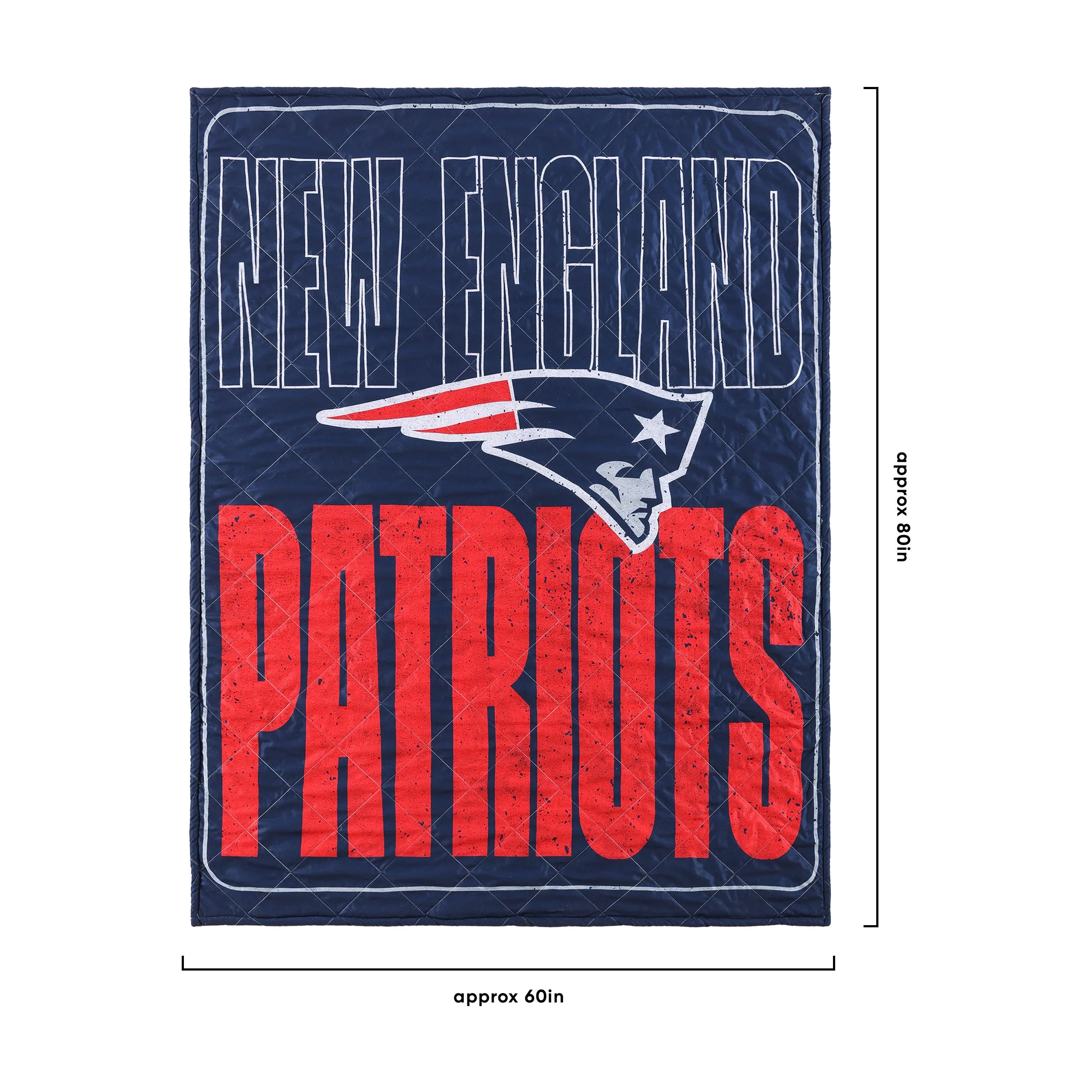 New England Patriots NFL Big Game Sherpa Lined Throw Blanket - Image 3