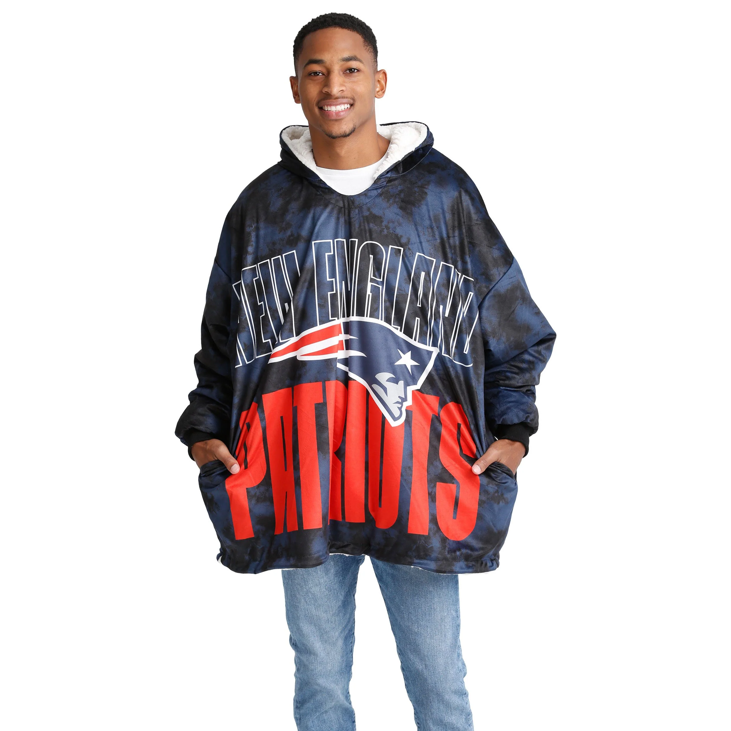 New England Patriots NFL Bold Logo Camo Hoodeez - Image 3