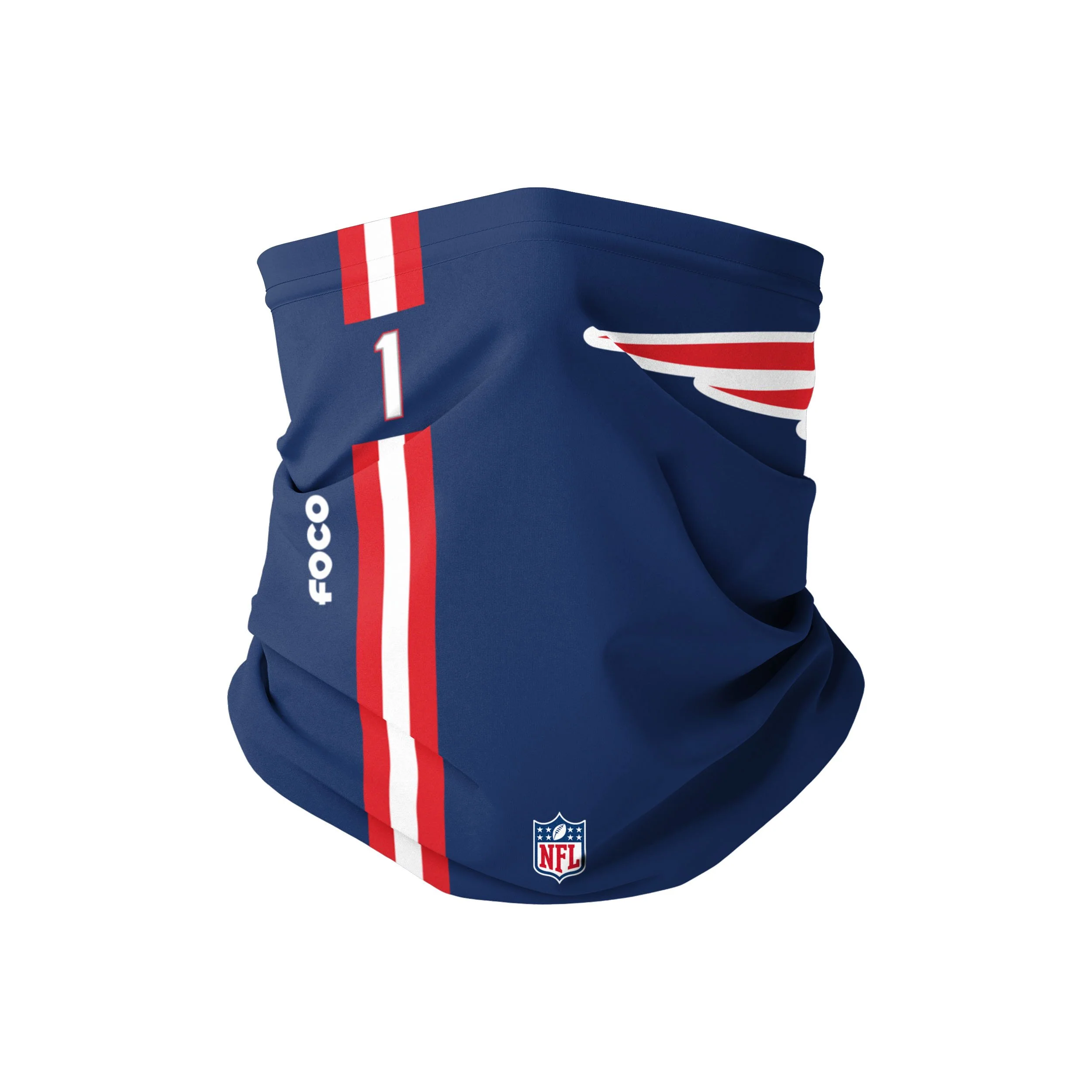 New England Patriots NFL Cam Newton On-Field Sideline Logo Gaiter Scarf