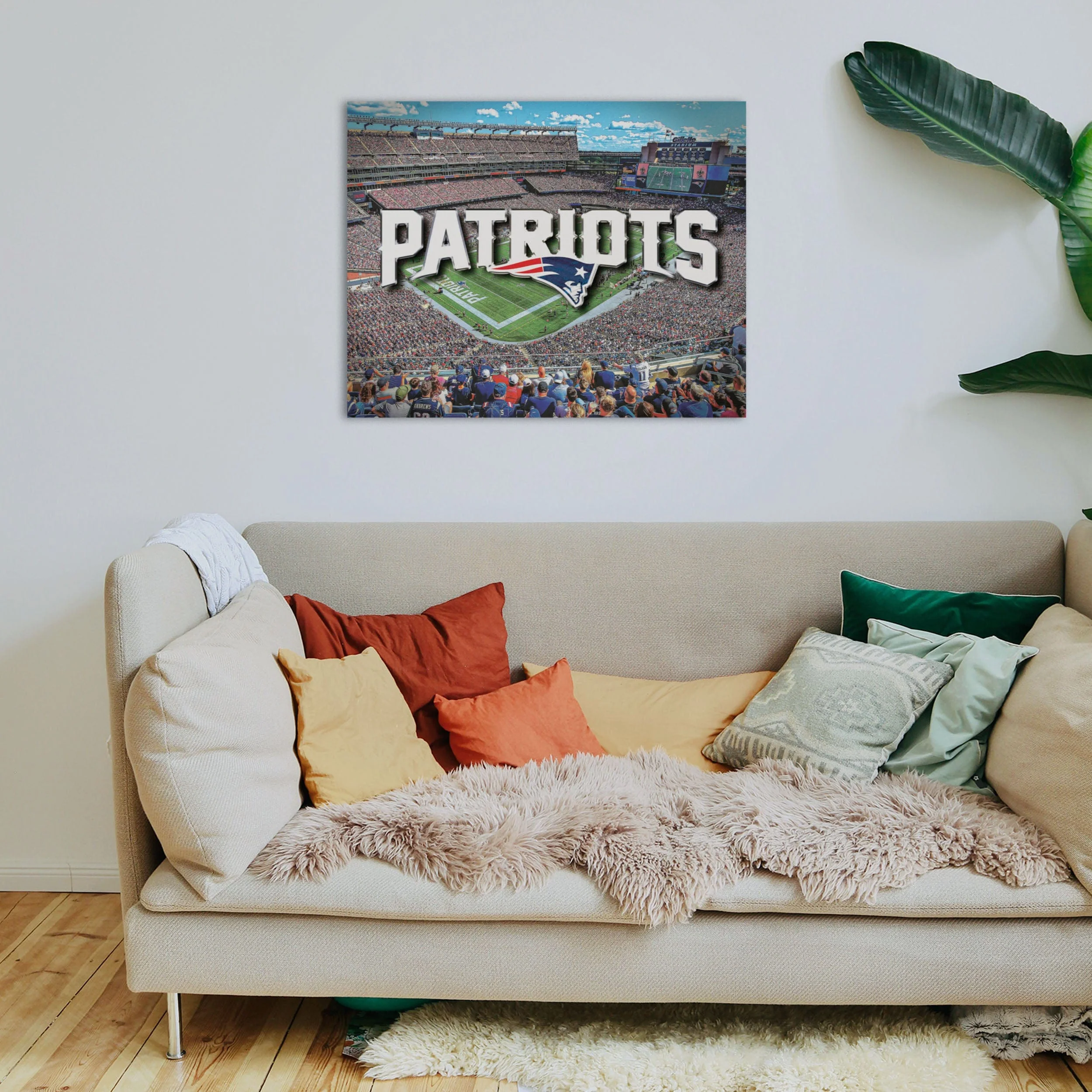 New England Patriots NFL Canvas Wall Sign - Image 3