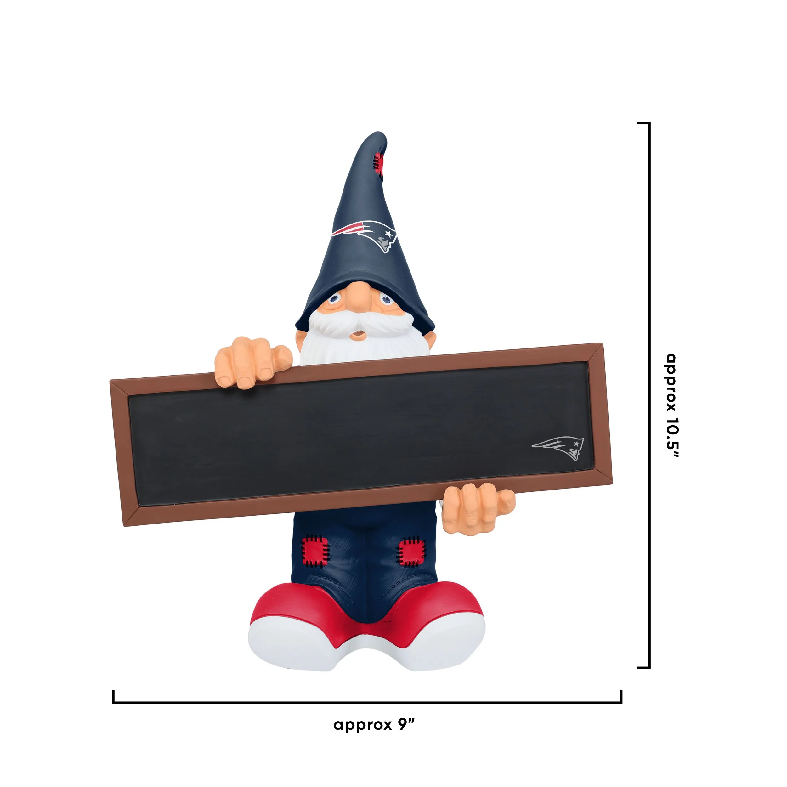New England Patriots NFL Chalkboard Sign Gnome - Image 4