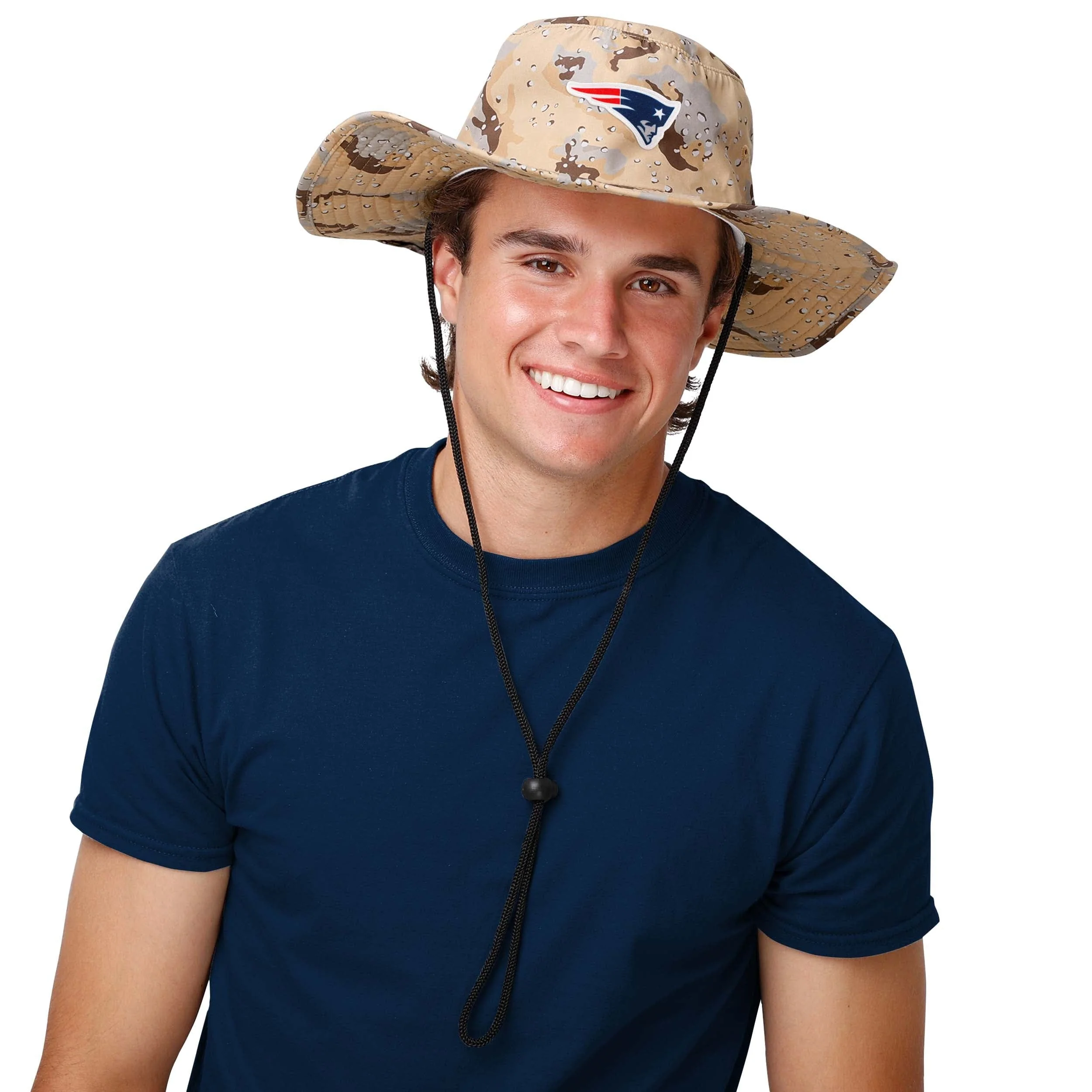 New England Patriots NFL Dark Desert Camo Boonie Hat - Image 2