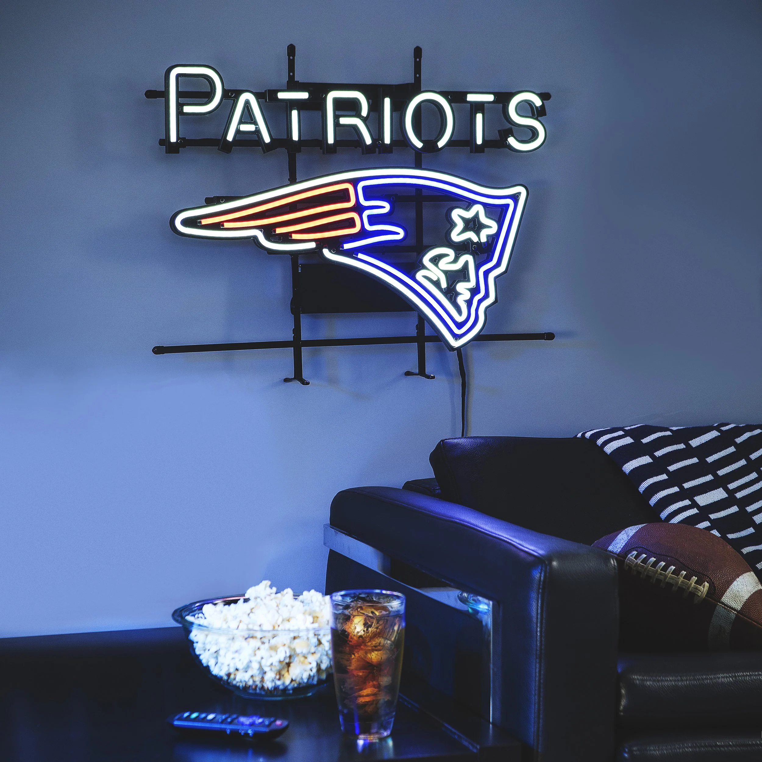 New England Patriots NFL Fancave LED Sign - Image 2