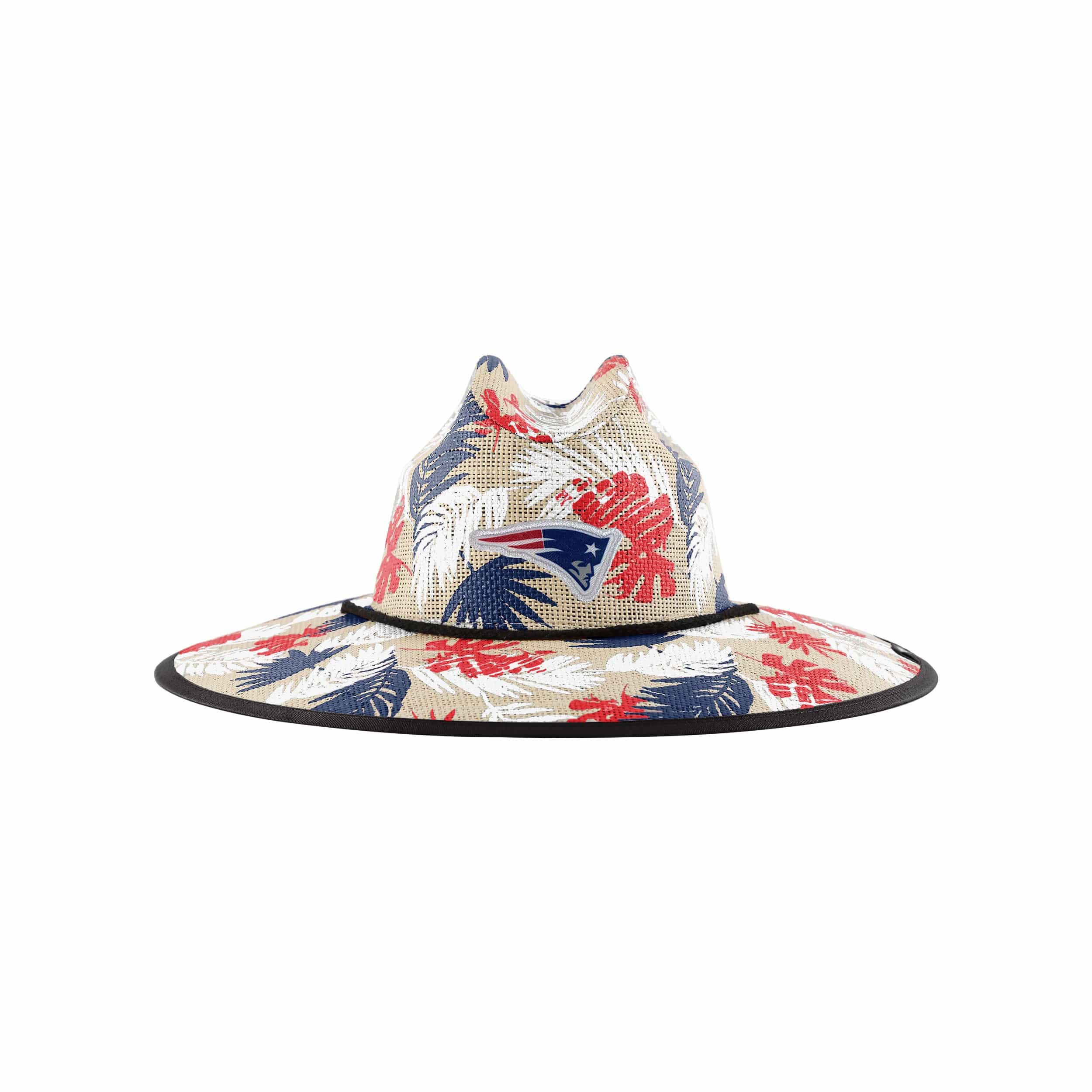 New England Patriots NFL Floral Printed Straw Hat