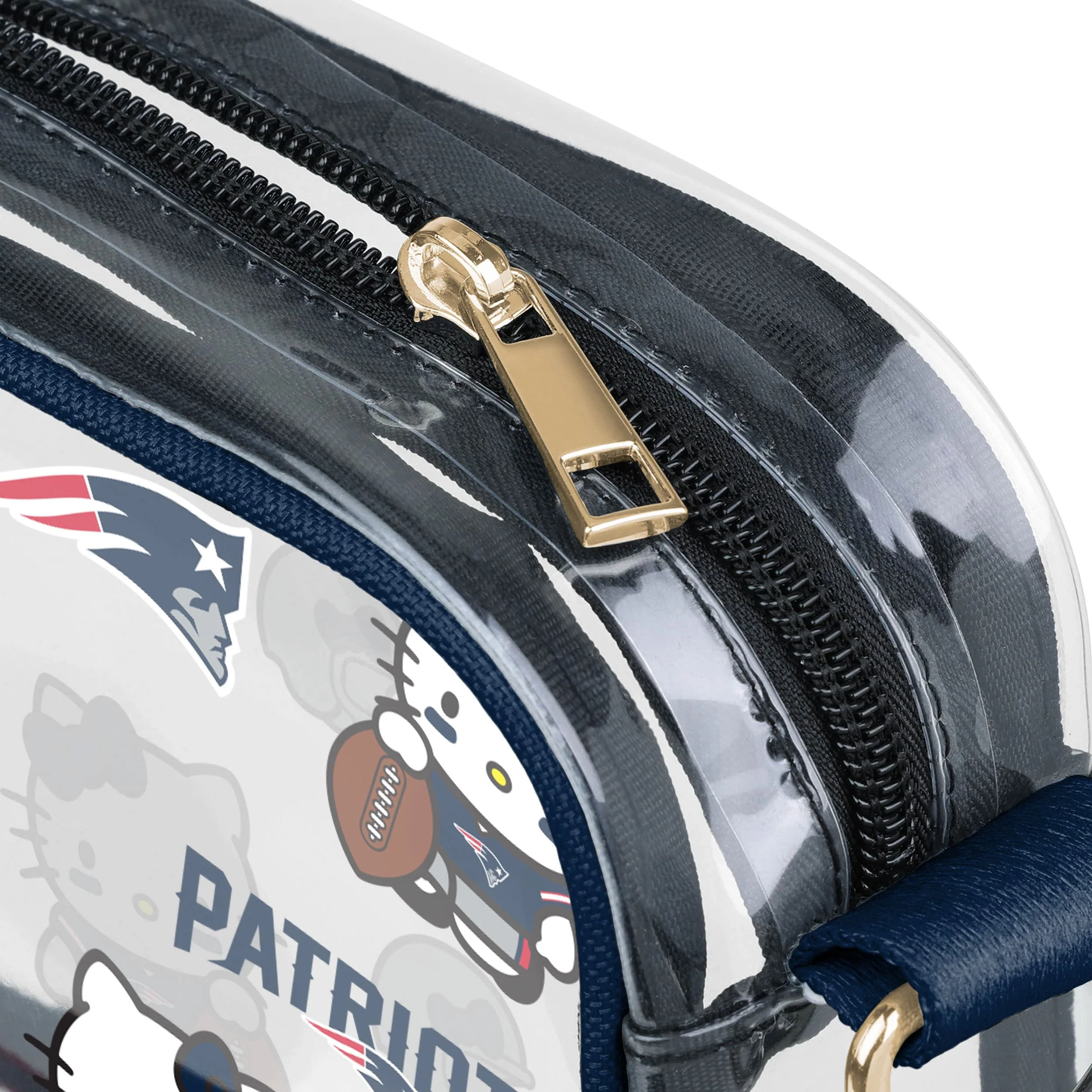 New England Patriots NFL Hello Kitty® Clear Crossbody Bag - (PREORDER - SHIPS MID JUNE) - Image 4
