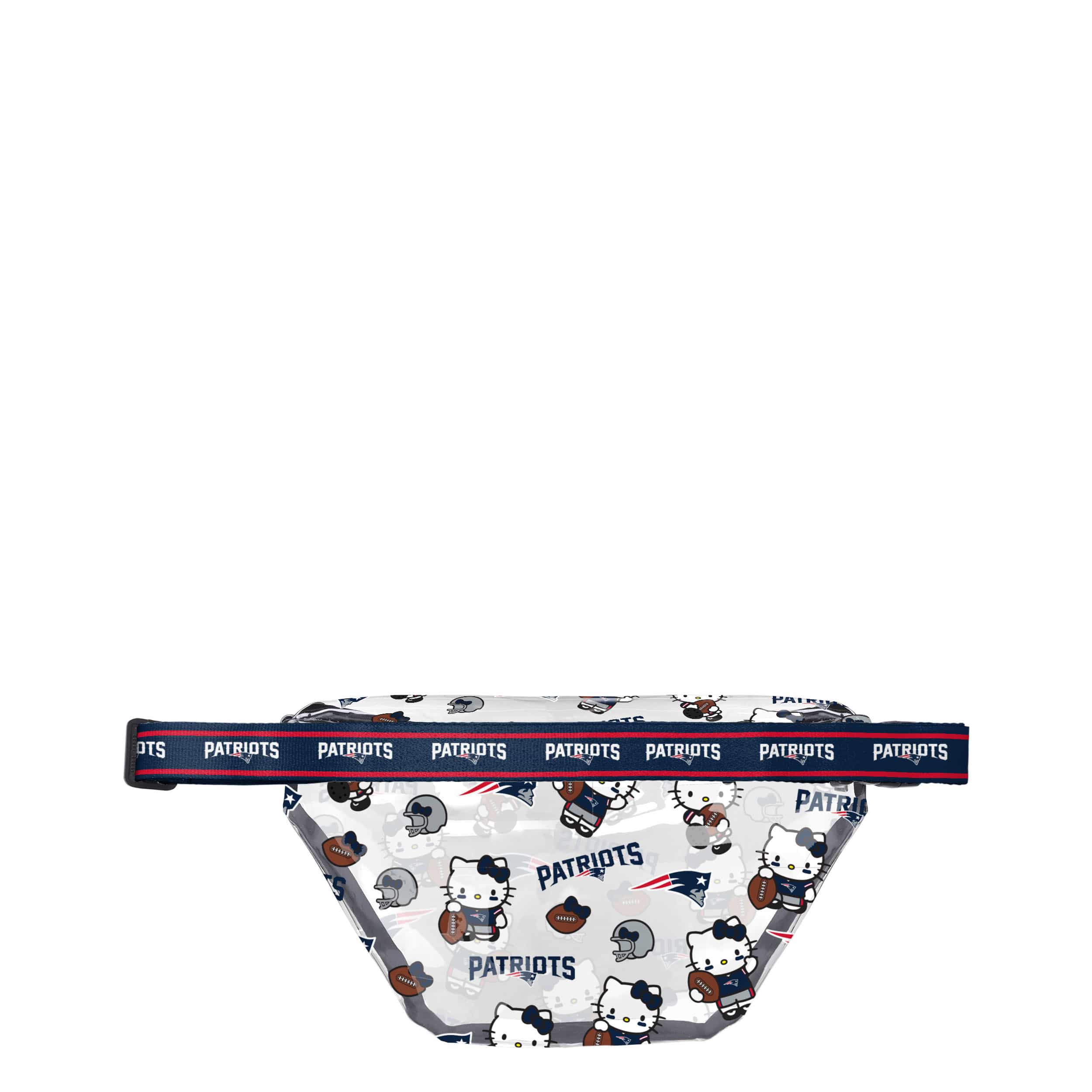 New England Patriots NFL Hello Kitty® Clear Fanny Pack (PREORDER - SHIPS MID JULY) - Image 2