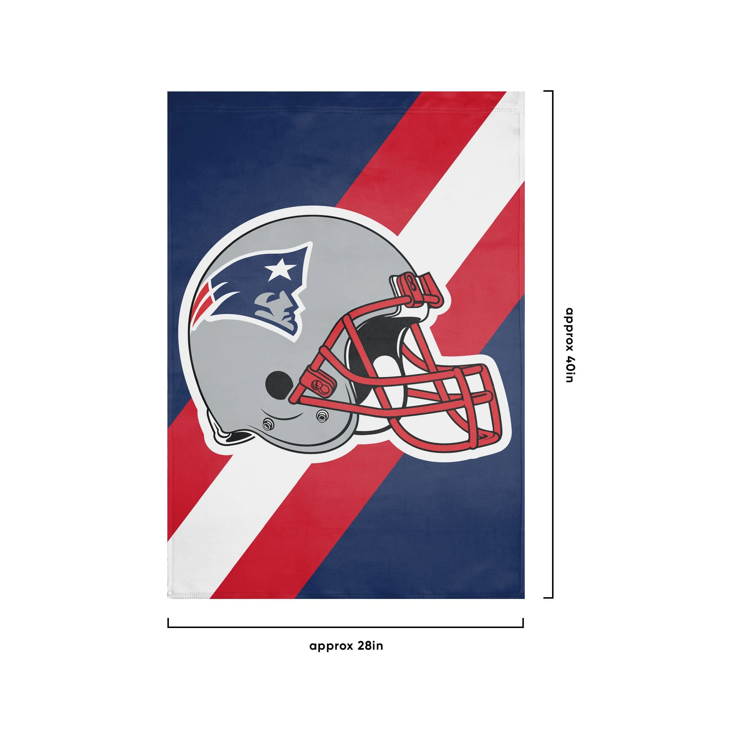 New England Patriots NFL Helmet Vertical Flag - Image 3