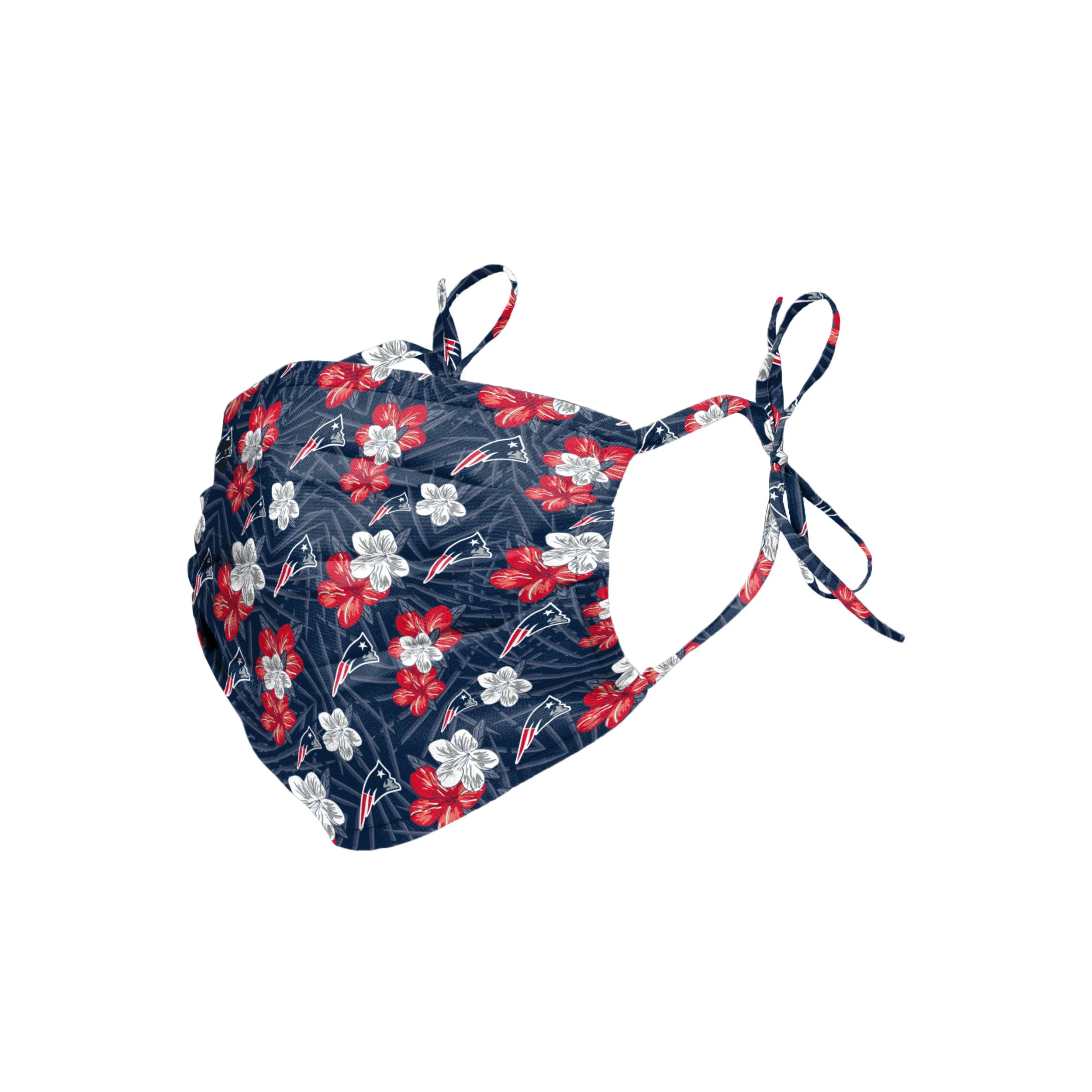 New England Patriots NFL Hibiscus Tie-Back Face Cover