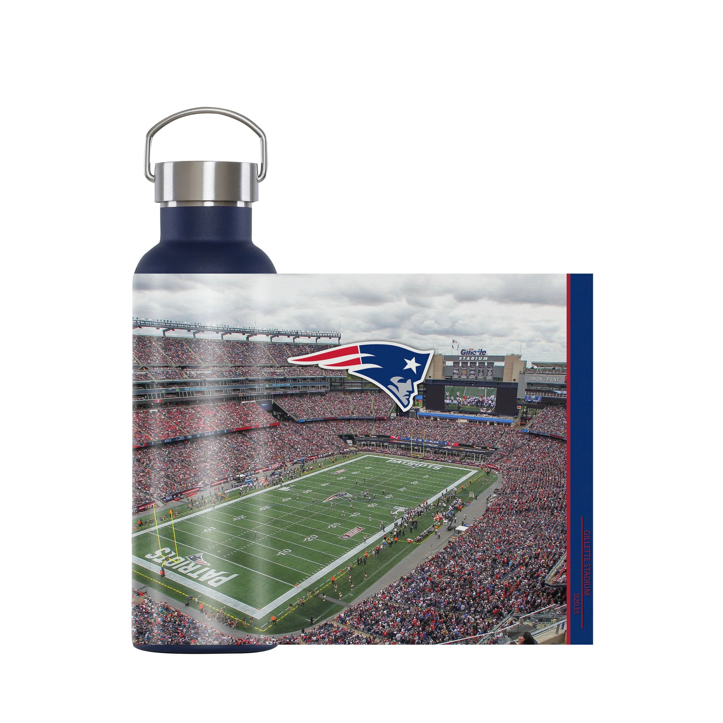 New England Patriots NFL Home Field Hydration 25 oz Bottle - Image 4