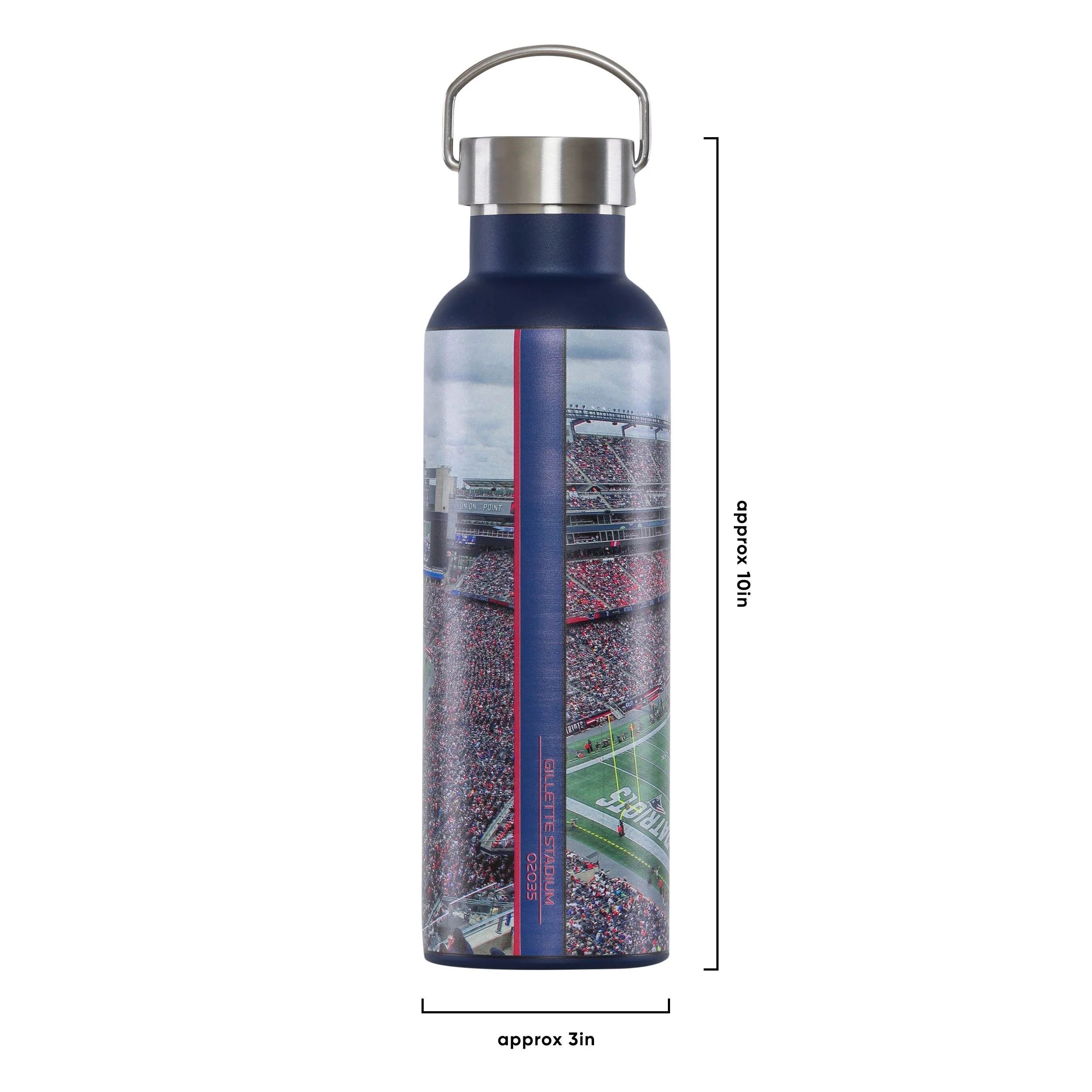 New England Patriots NFL Home Field Hydration 25 oz Bottle - Image 5