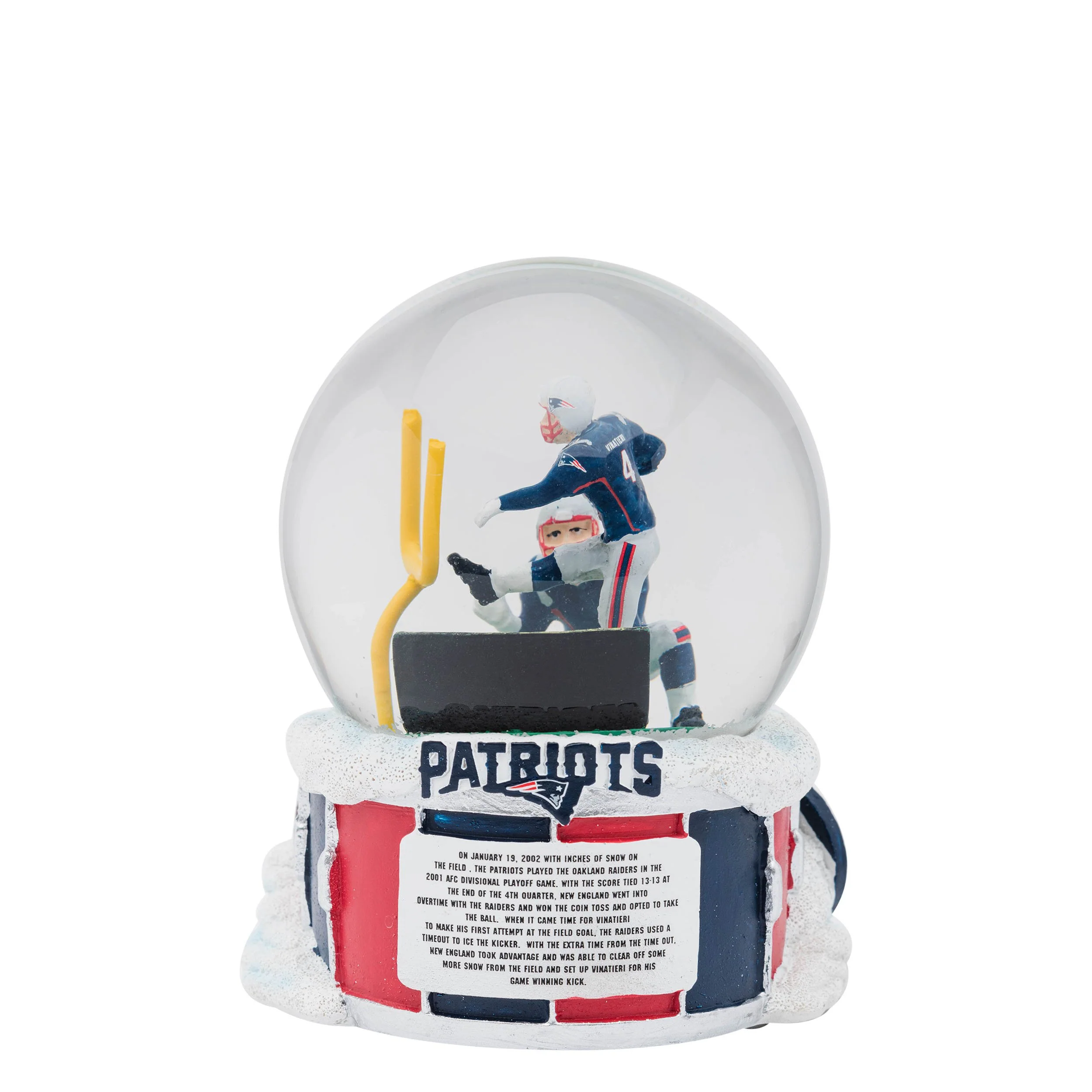 New England Patriots NFL Iconic Moment Snow Globe - Image 5