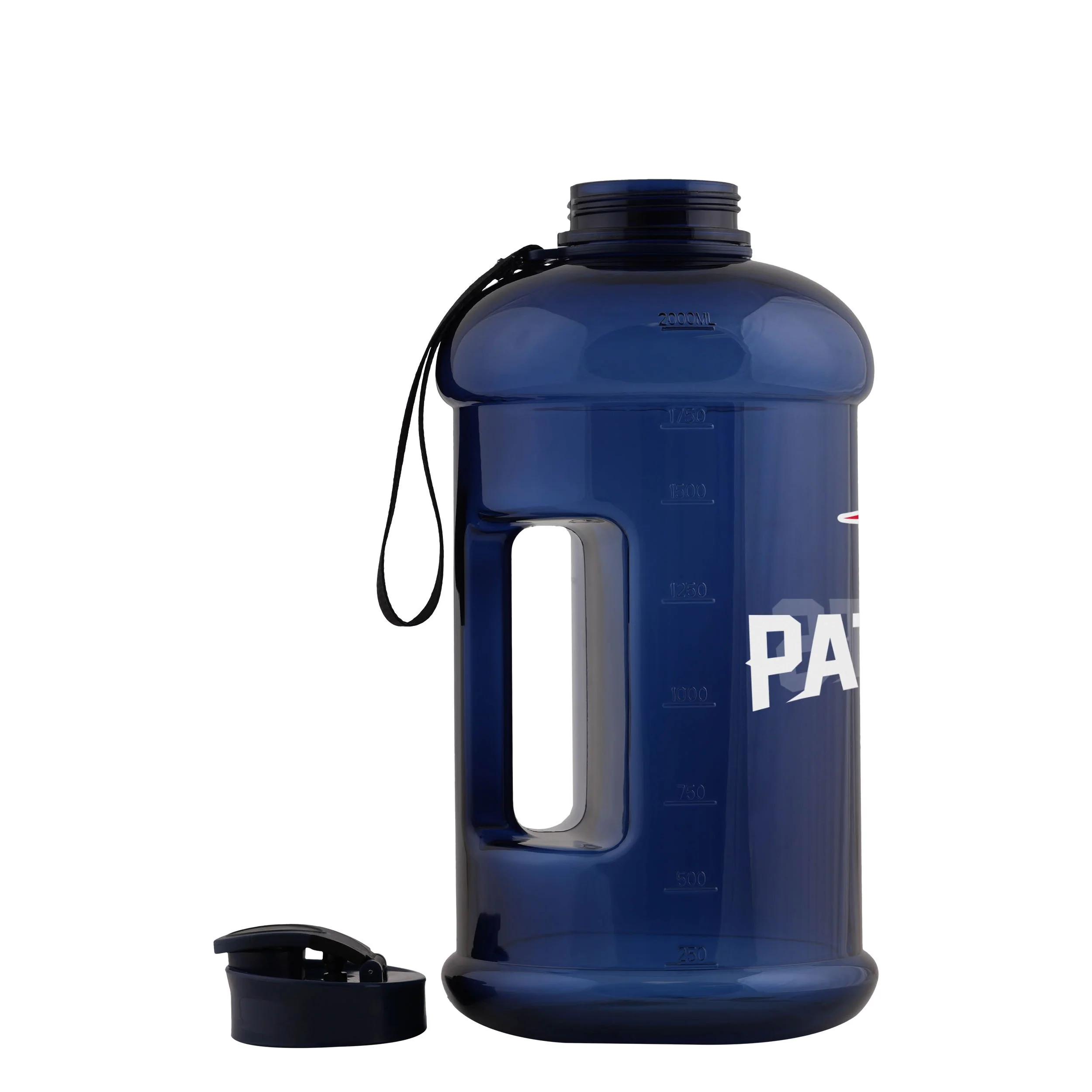 New England Patriots NFL Large Team Color Clear Sports Bottle - Image 3