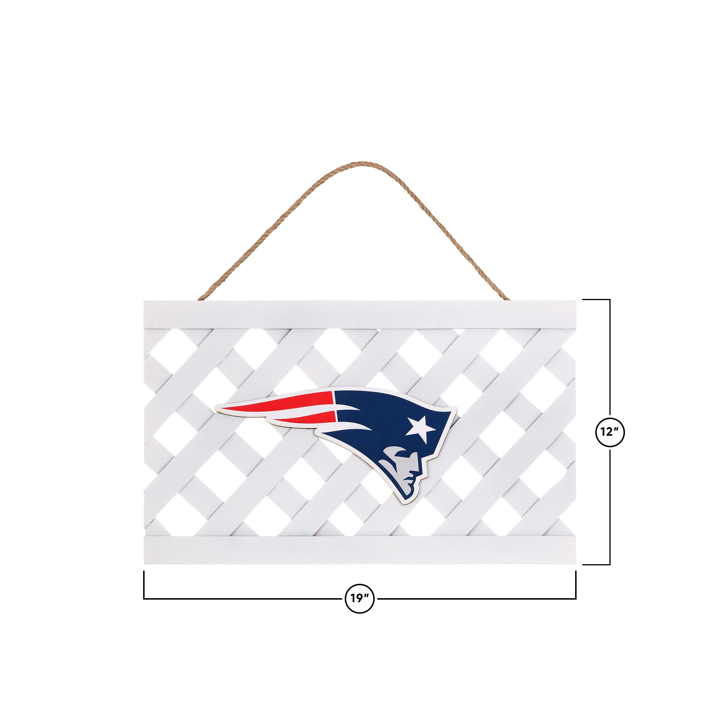 New England Patriots NFL Lattice Garden Sign - Image 3