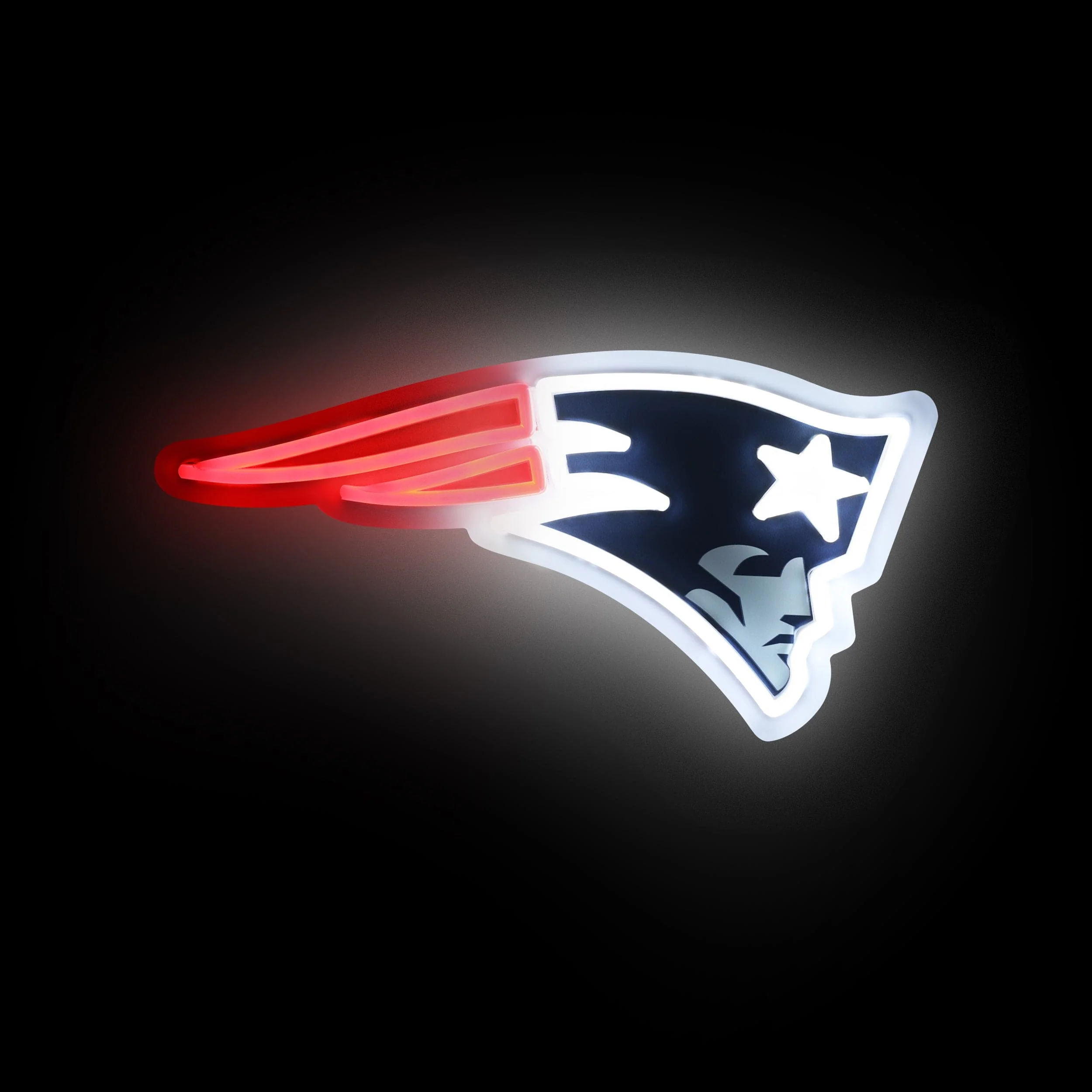 New England Patriots NFL LED Neon Light Up Team Logo Sign - Image 2