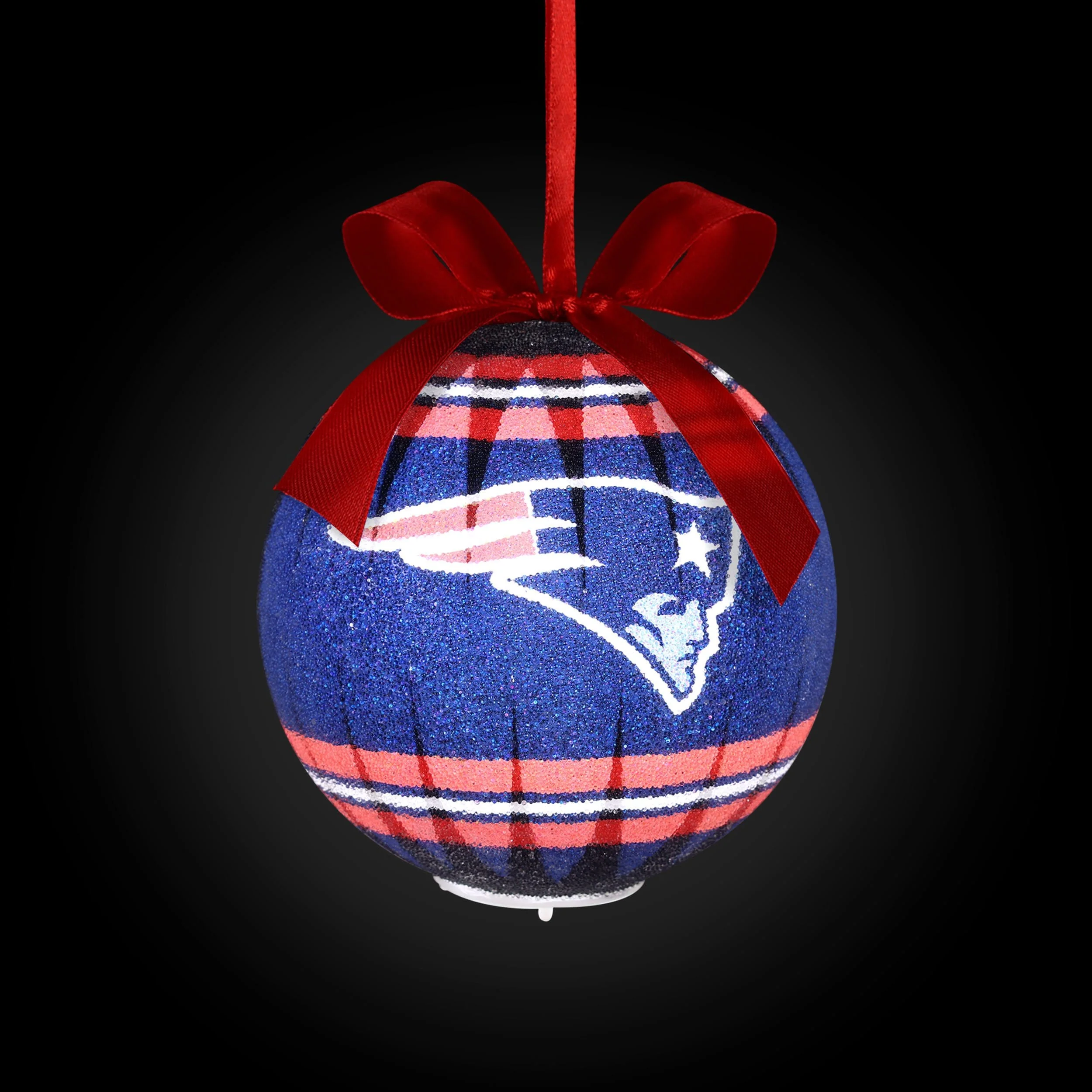 New England Patriots NFL LED Shatterproof Ball Ornament - Image 2