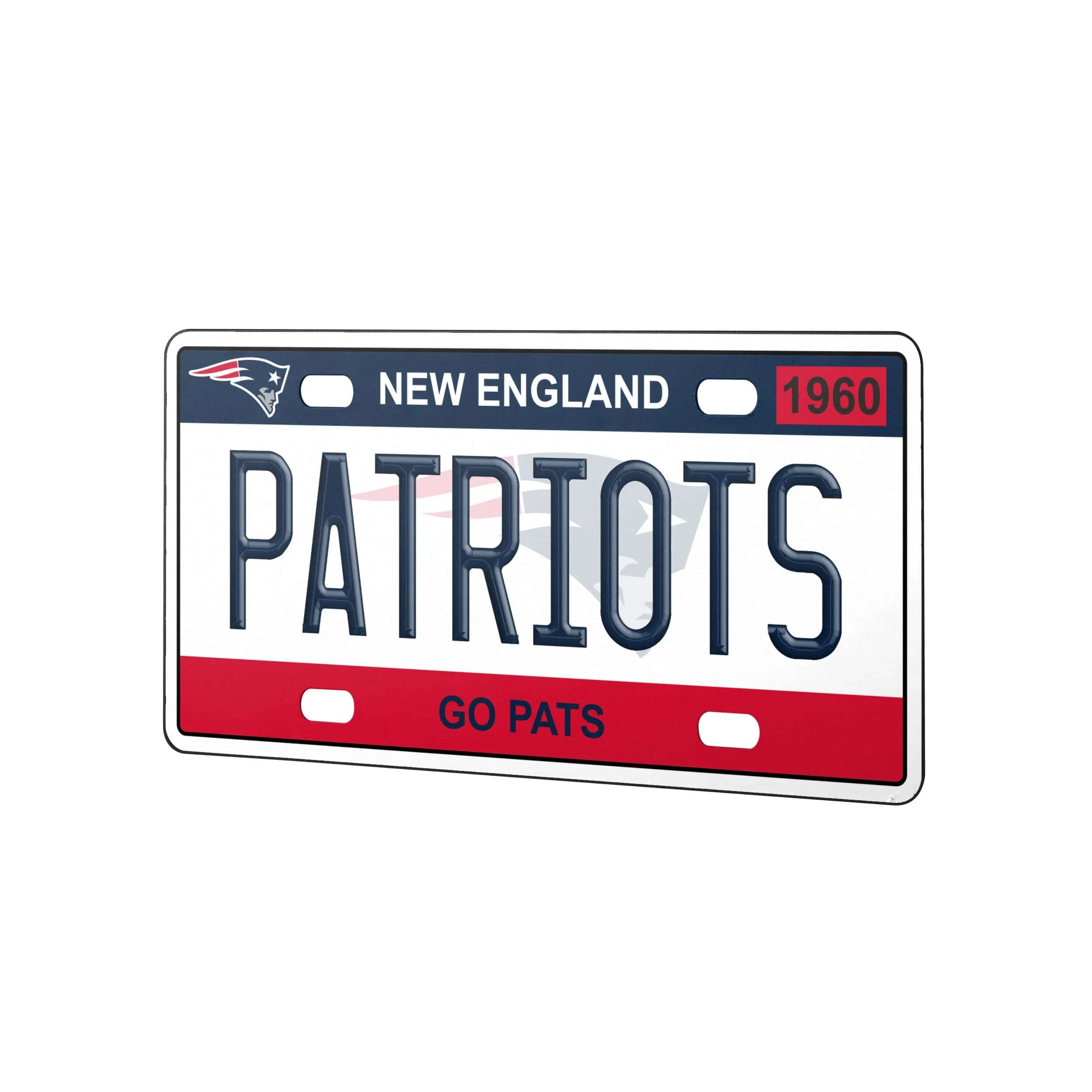 New England Patriots NFL License Plate Wall Sign - Image 2