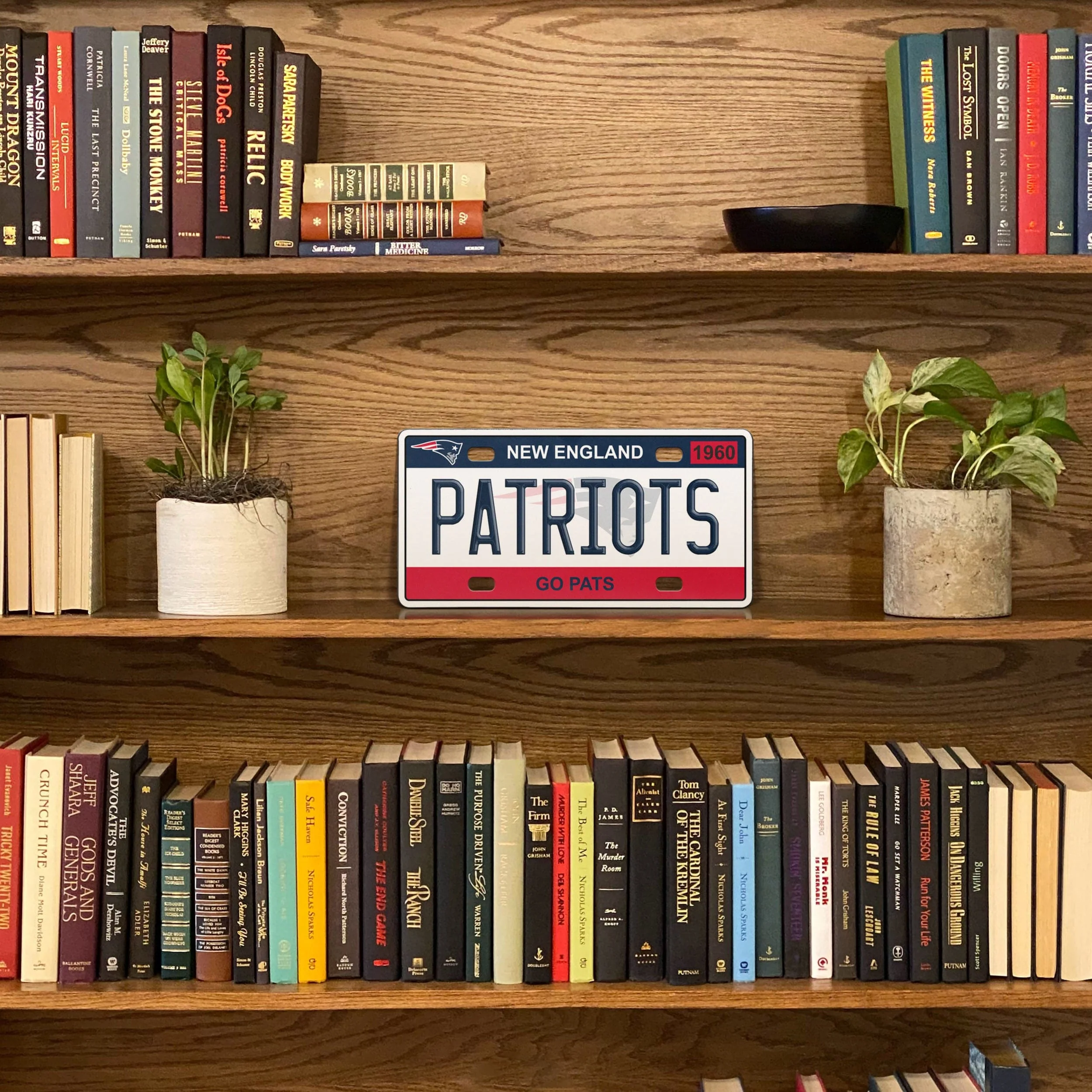 New England Patriots NFL License Plate Wall Sign - Image 3