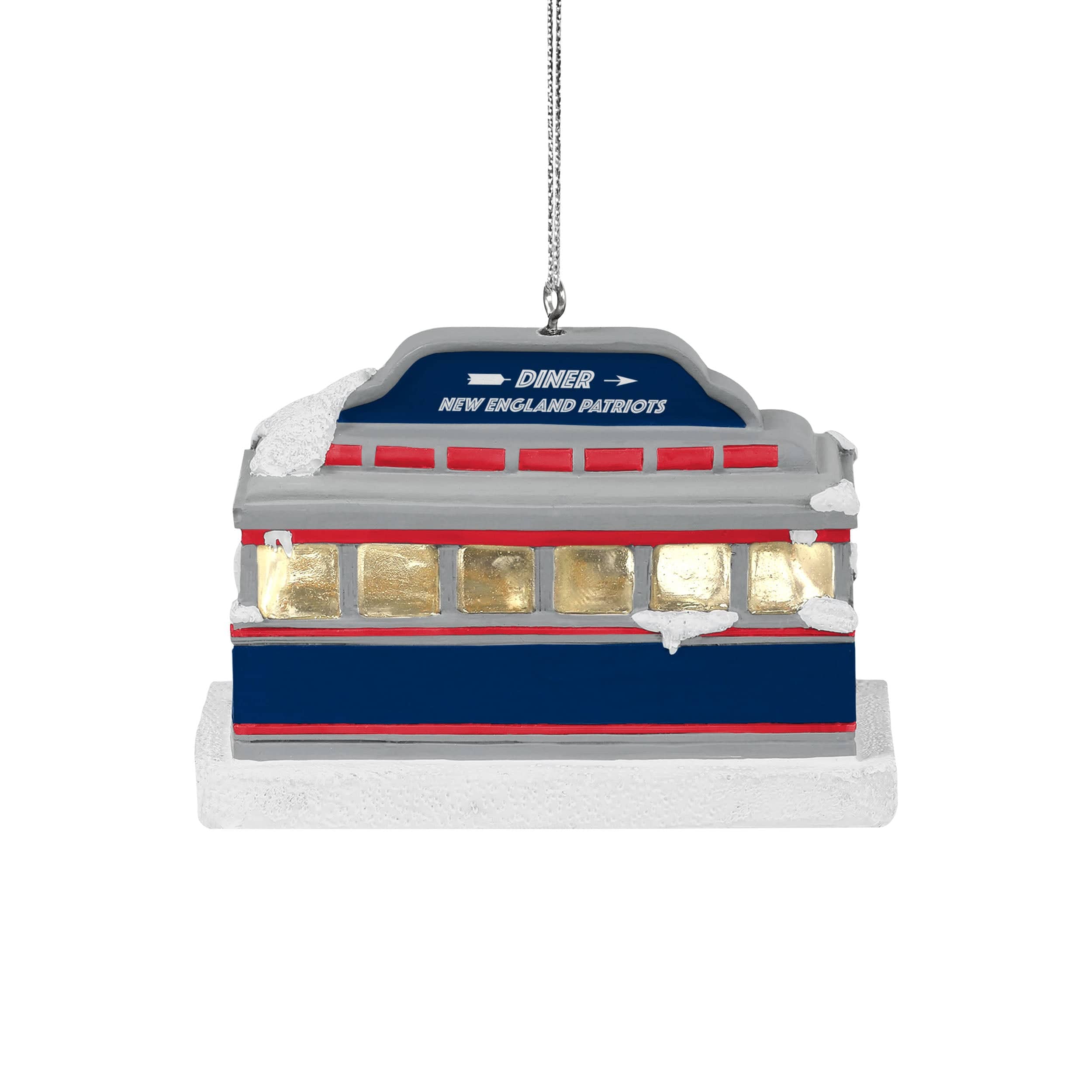 New England Patriots NFL Light Up Diner Ornament - Image 4