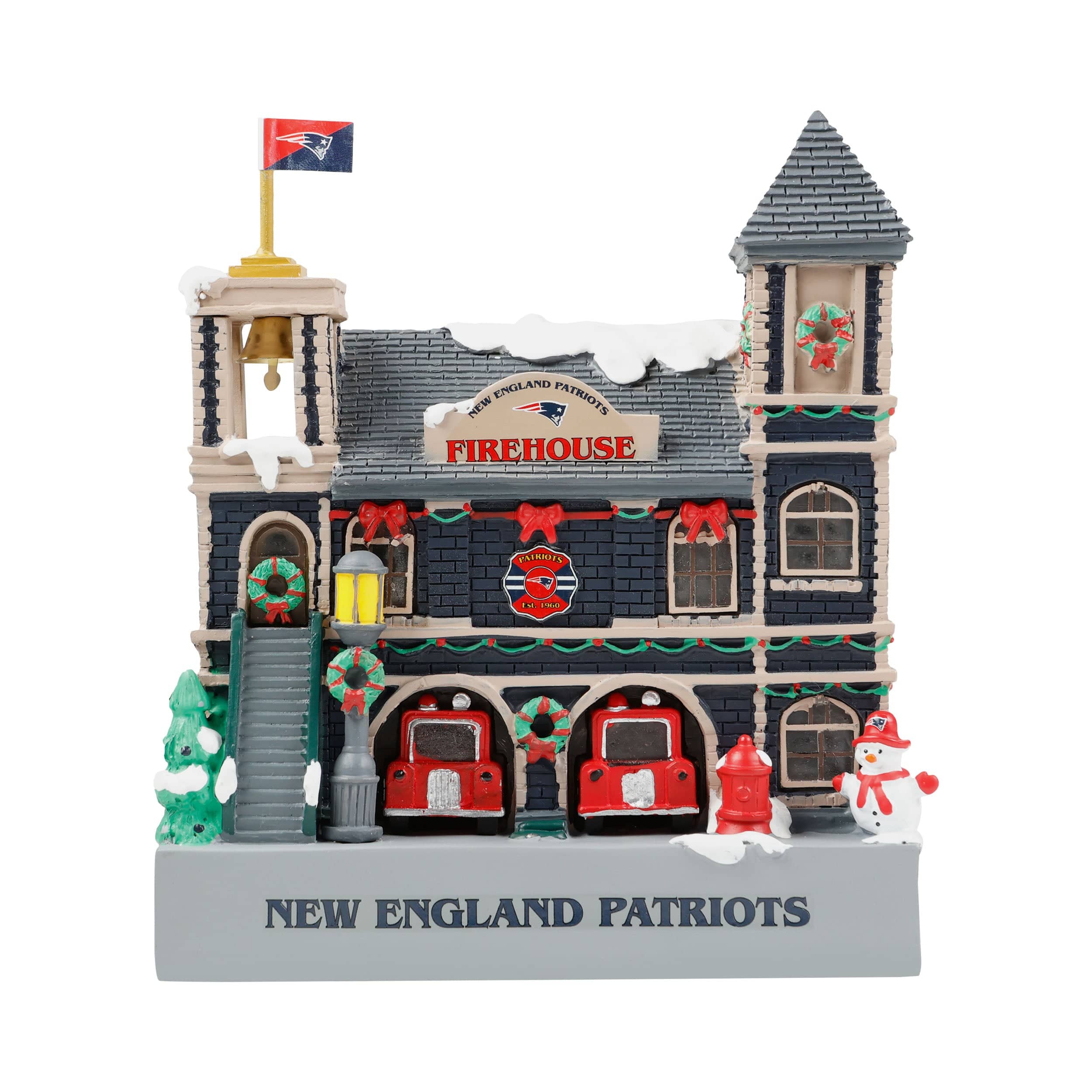 New England Patriots NFL Light Up Resin Team Firehouse