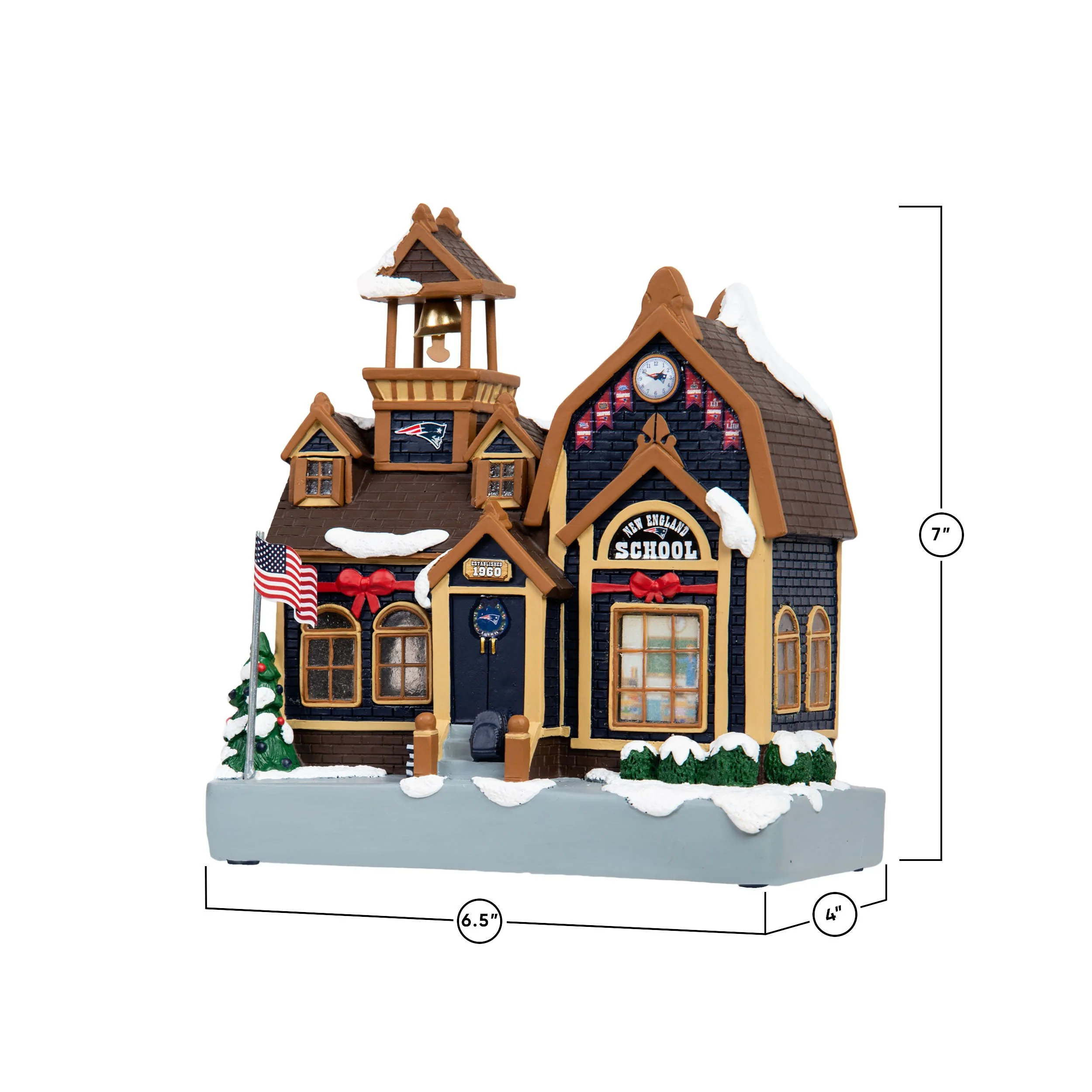 New England Patriots NFL Light Up Team Schoolhouse - Image 5