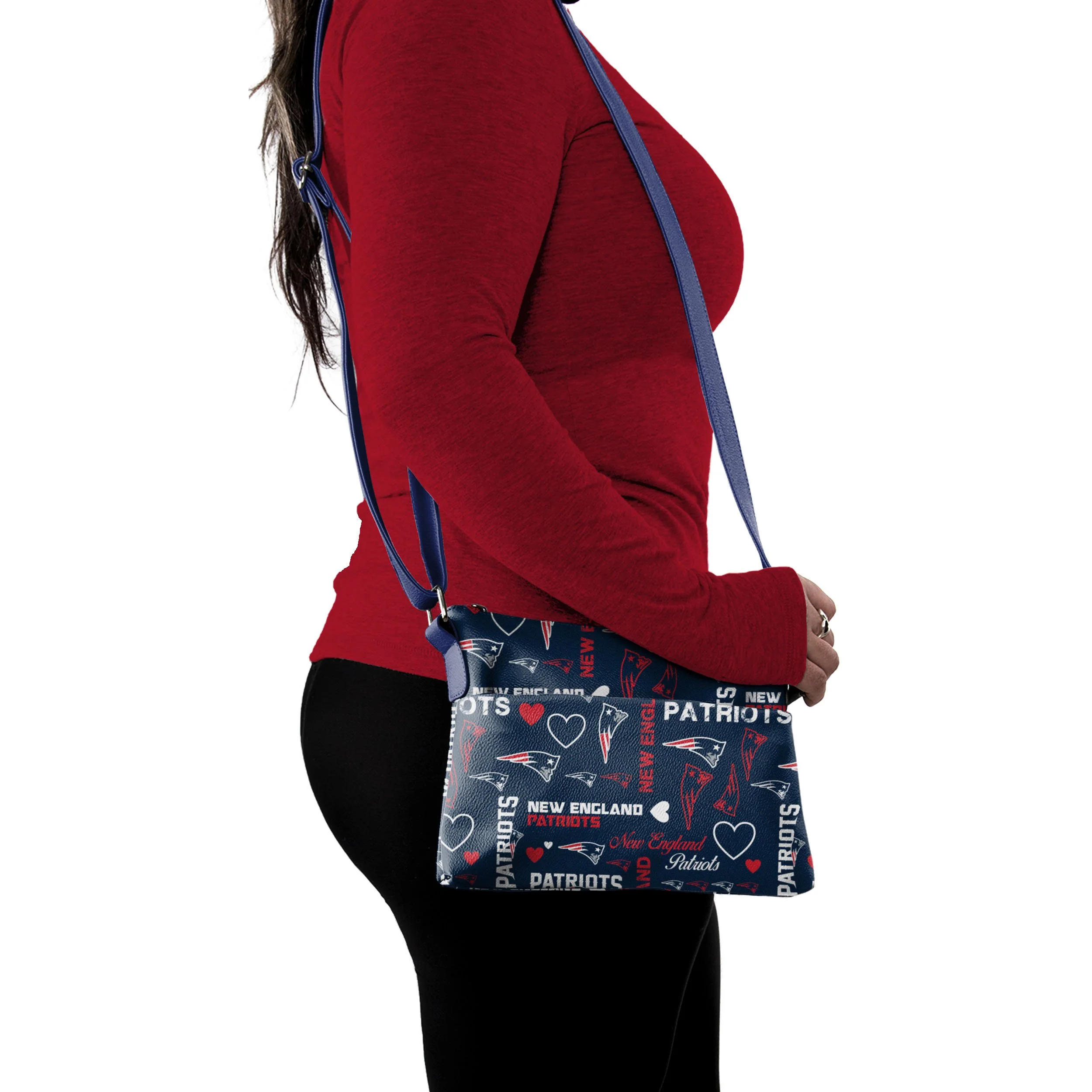 New England Patriots NFL Logo Love Crossbody Purse - Image 2