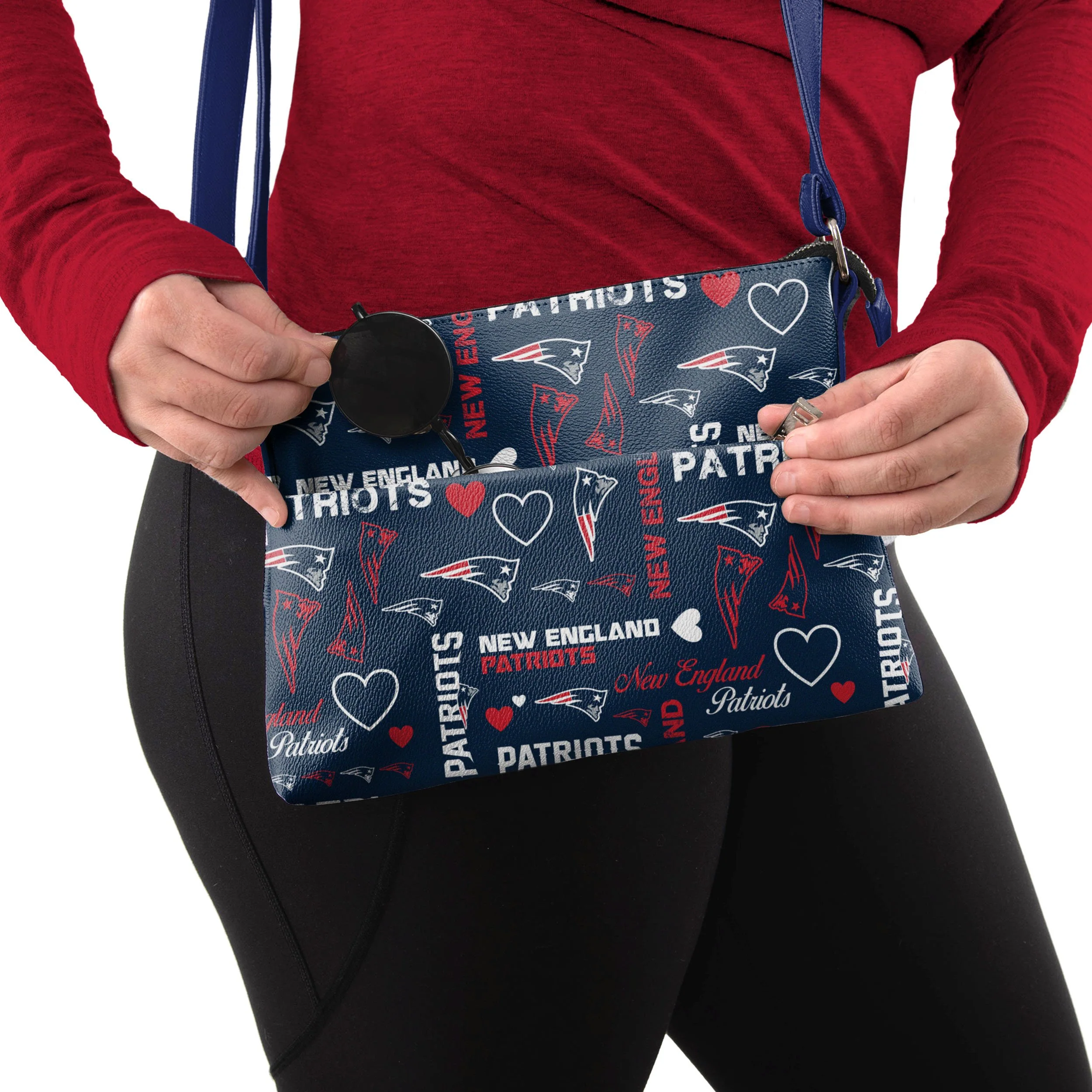 New England Patriots NFL Logo Love Crossbody Purse - Image 3