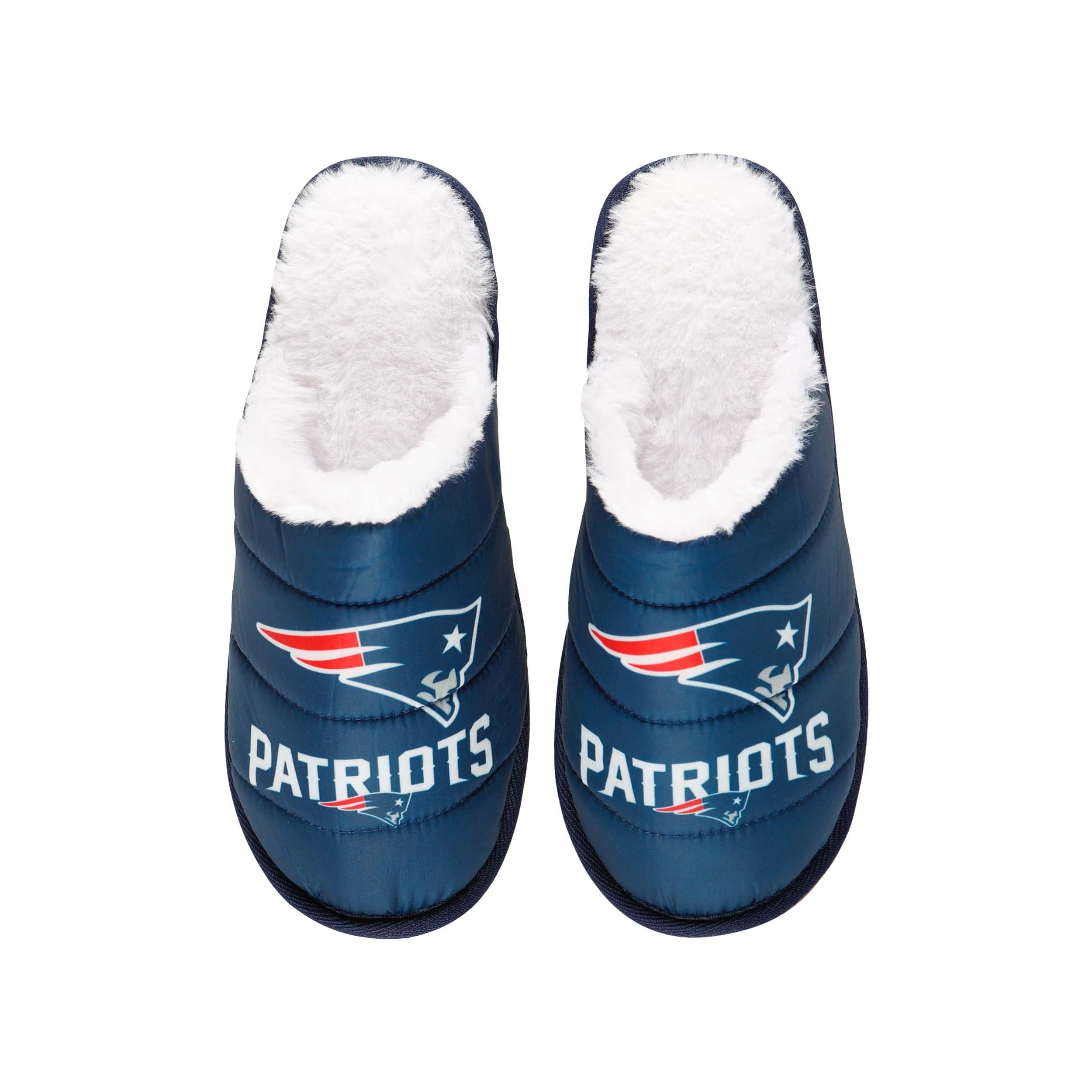 New England Patriots NFL Mens Big Logo Mule Slipper - Image 4