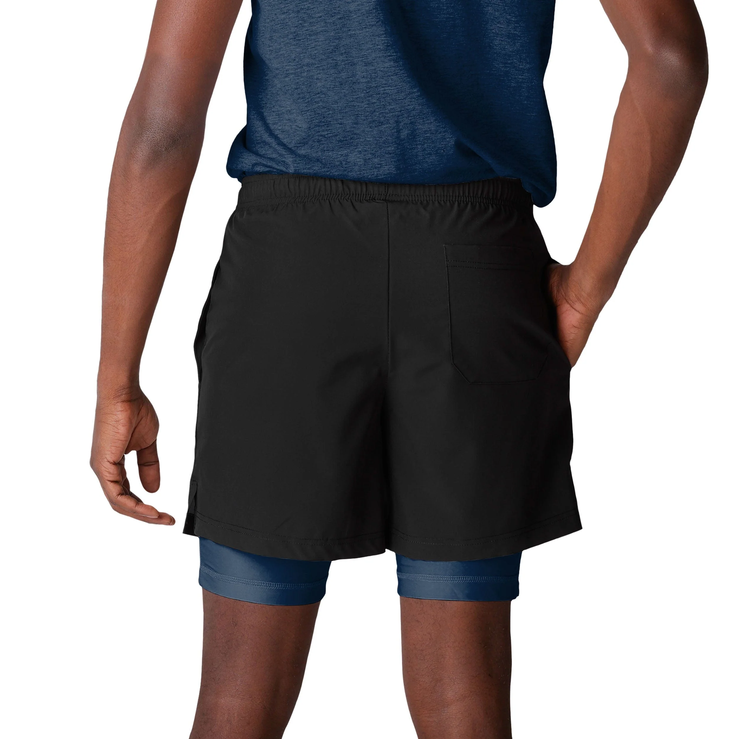 New England Patriots NFL Mens Black Team Color Lining Shorts - Image 3