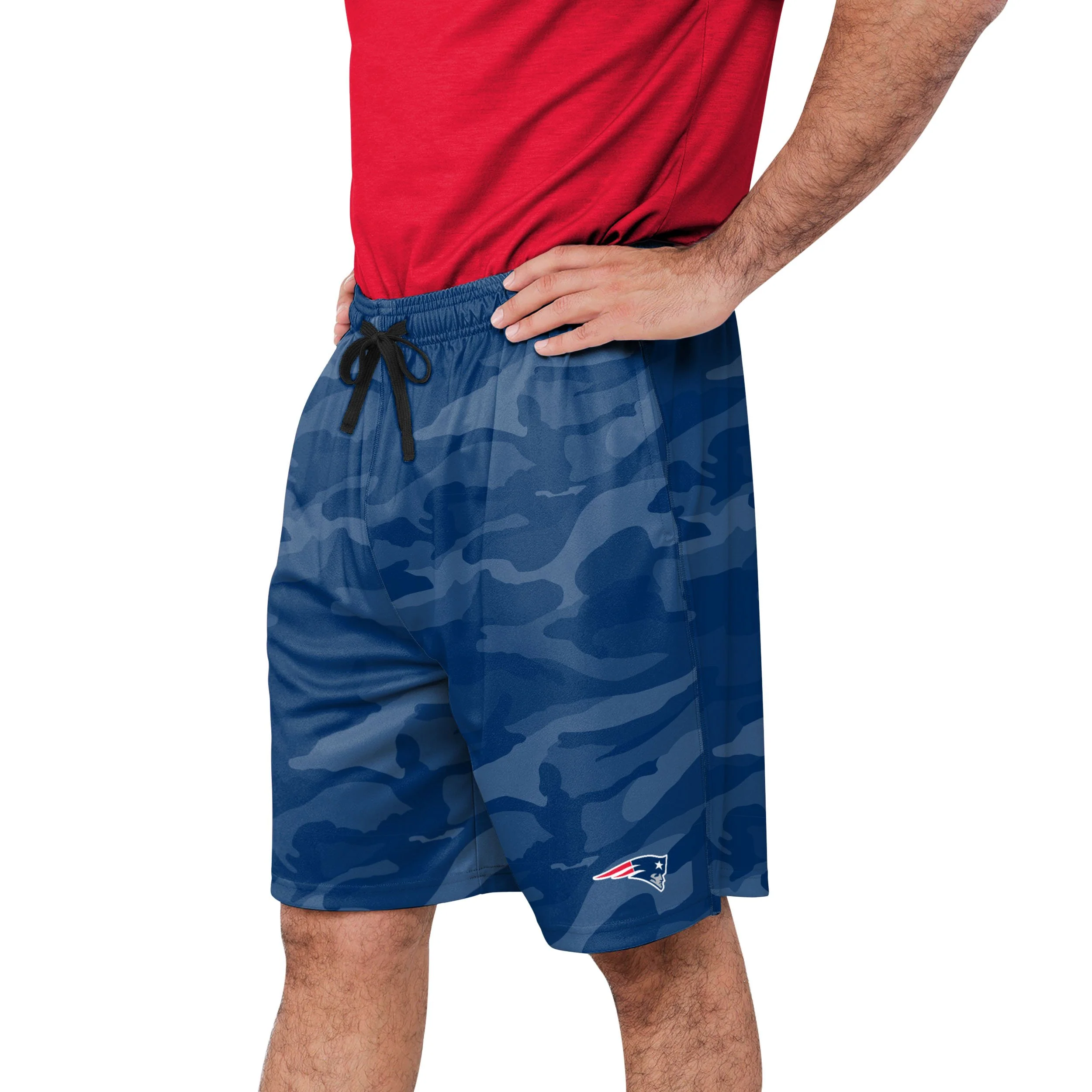 New England Patriots NFL Mens Cool Camo Training Shorts - Image 2
