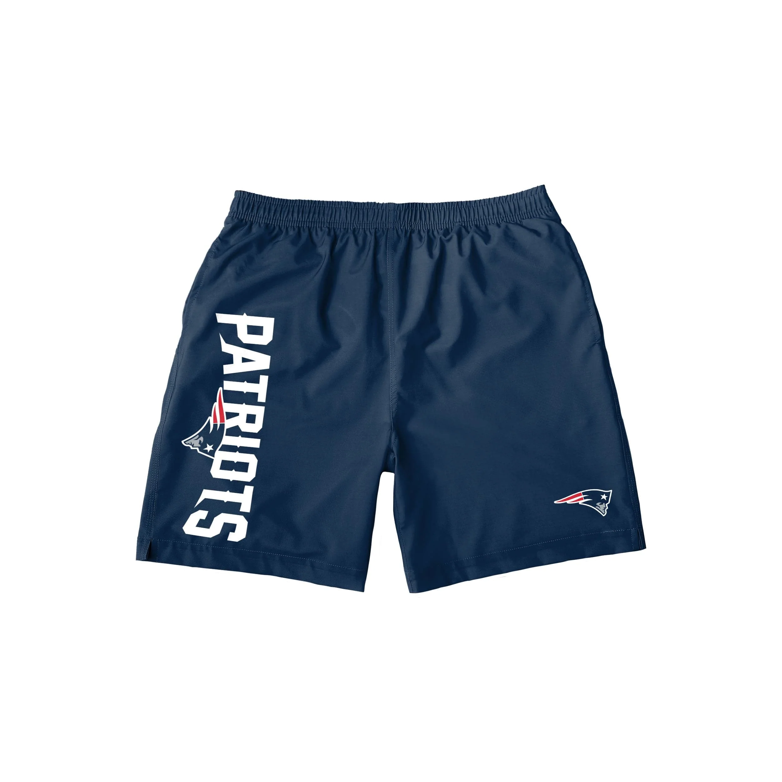 New England Patriots NFL Mens Solid Wordmark Traditional Swimming Trunks - Image 4