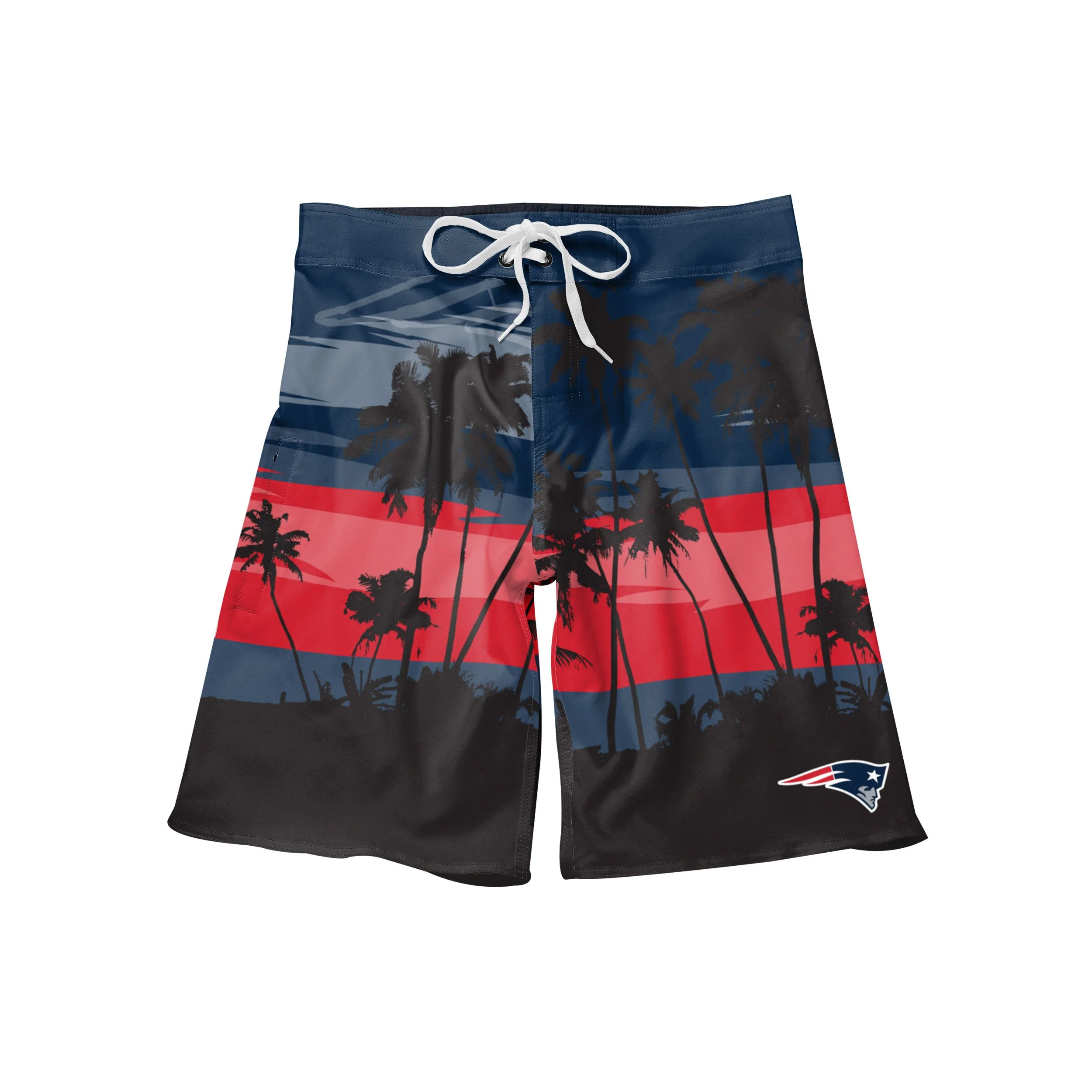 New England Patriots NFL Mens Sunset Boardshorts - Image 4